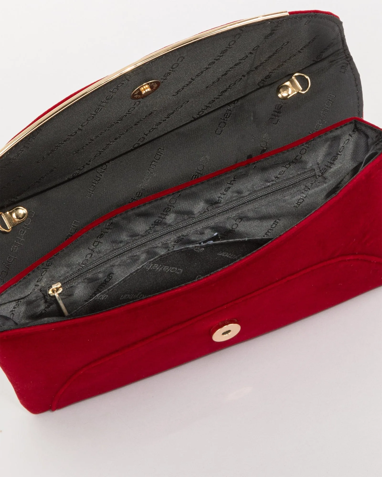 Red Dalila Envelope Clutch Bag sold by Collete Hayman product image thumbnail 5