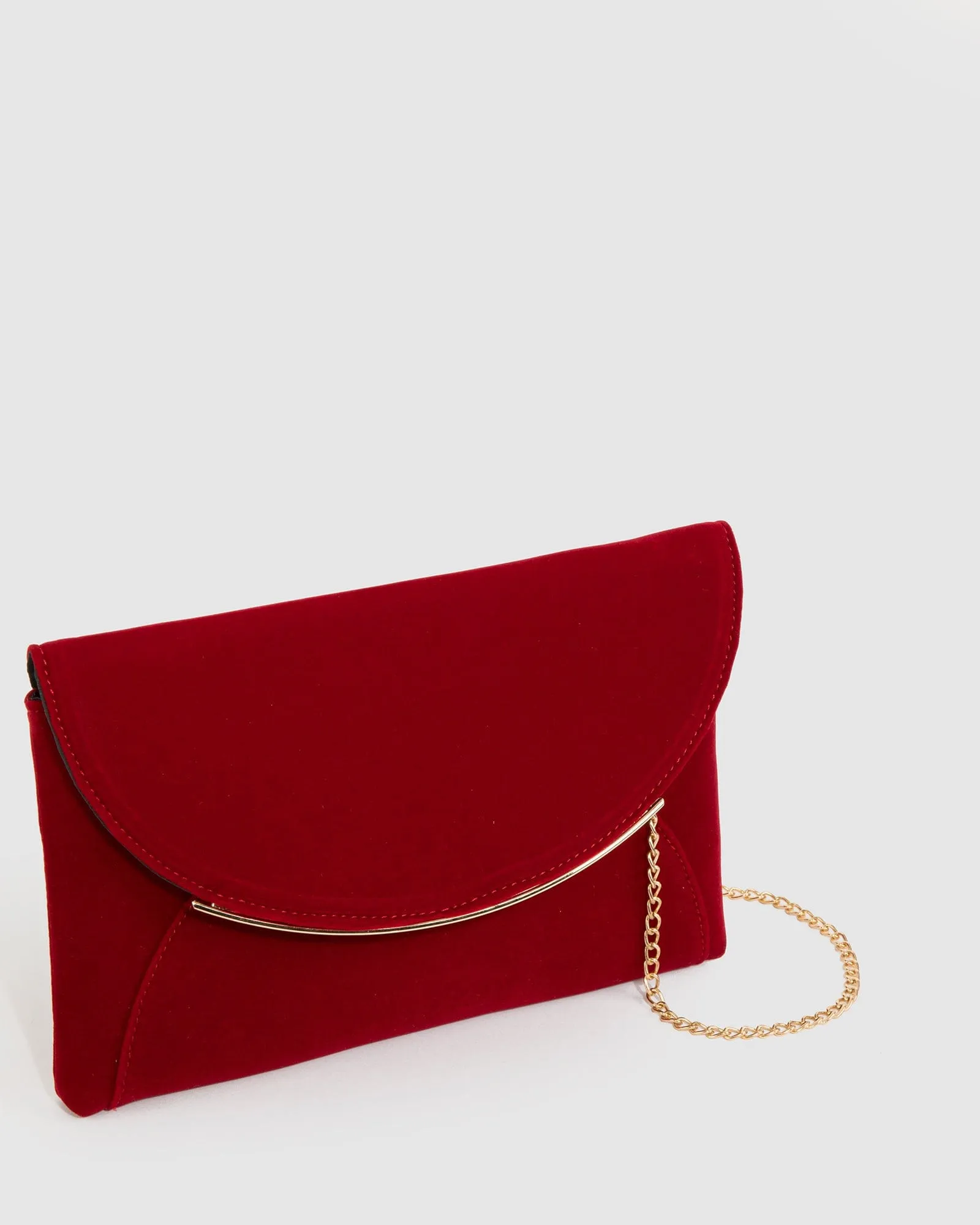 Red Dalila Envelope Clutch Bag sold by Collete Hayman product image thumbnail 2