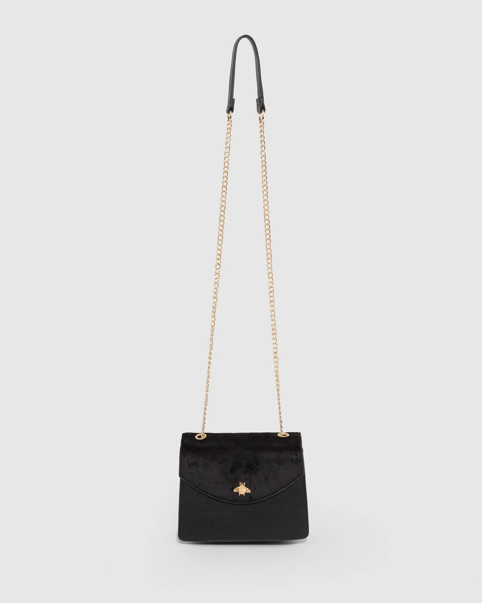 Black Libby Suede Bee Crossbody Bag sold by Collete Hayman product image thumbnail 3