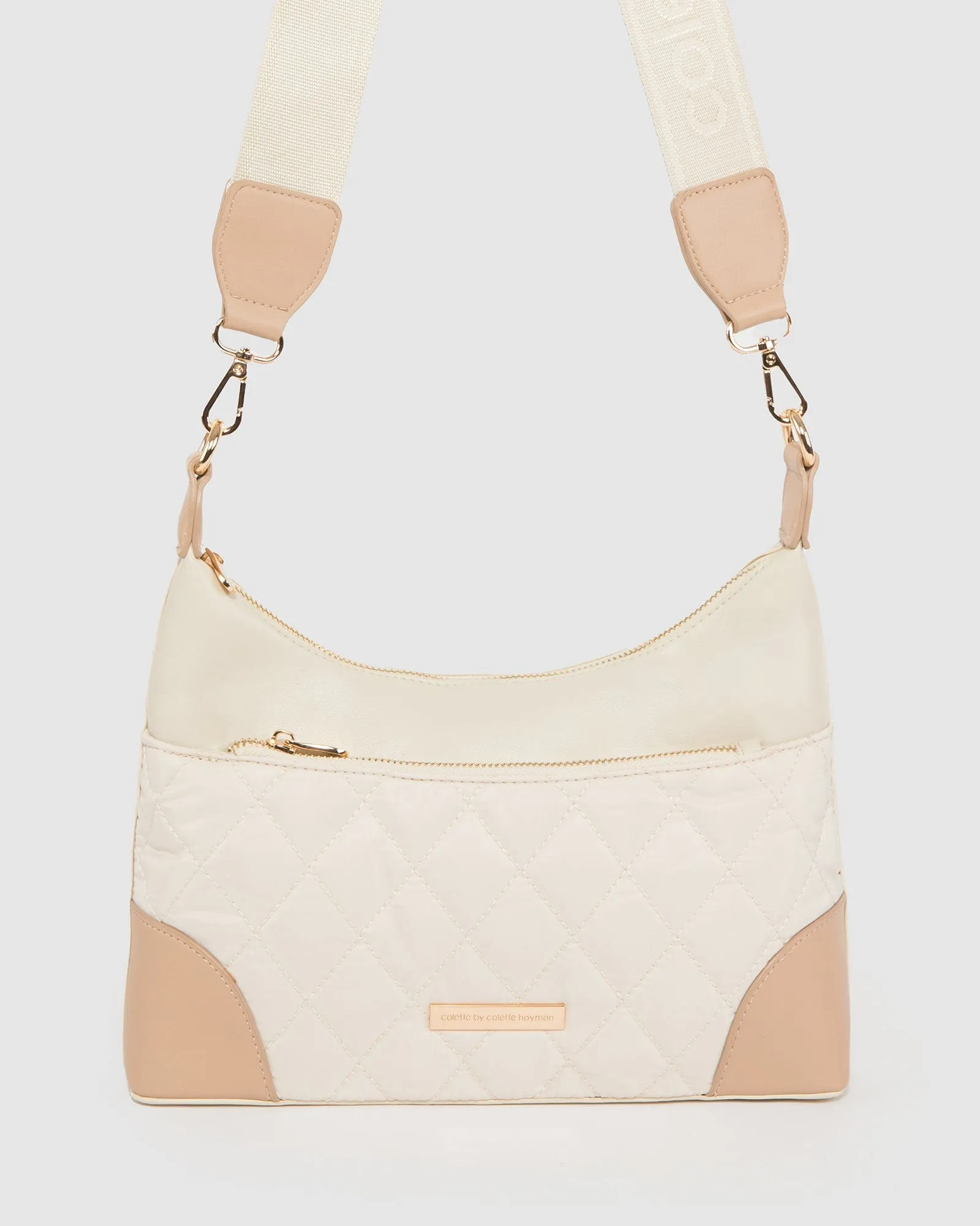 Ivory Jess Quilt Crossbody Bag sold by Collete Hayman