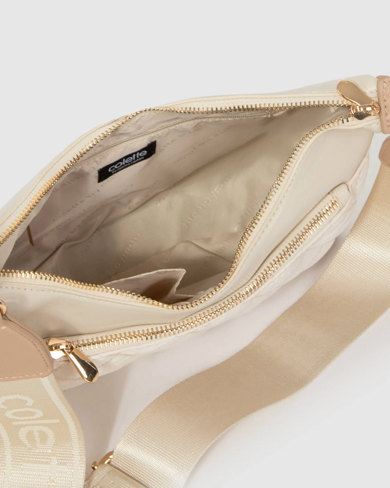 Ivory Jess Quilt Crossbody Bag sold by Collete Hayman product image thumbnail 5