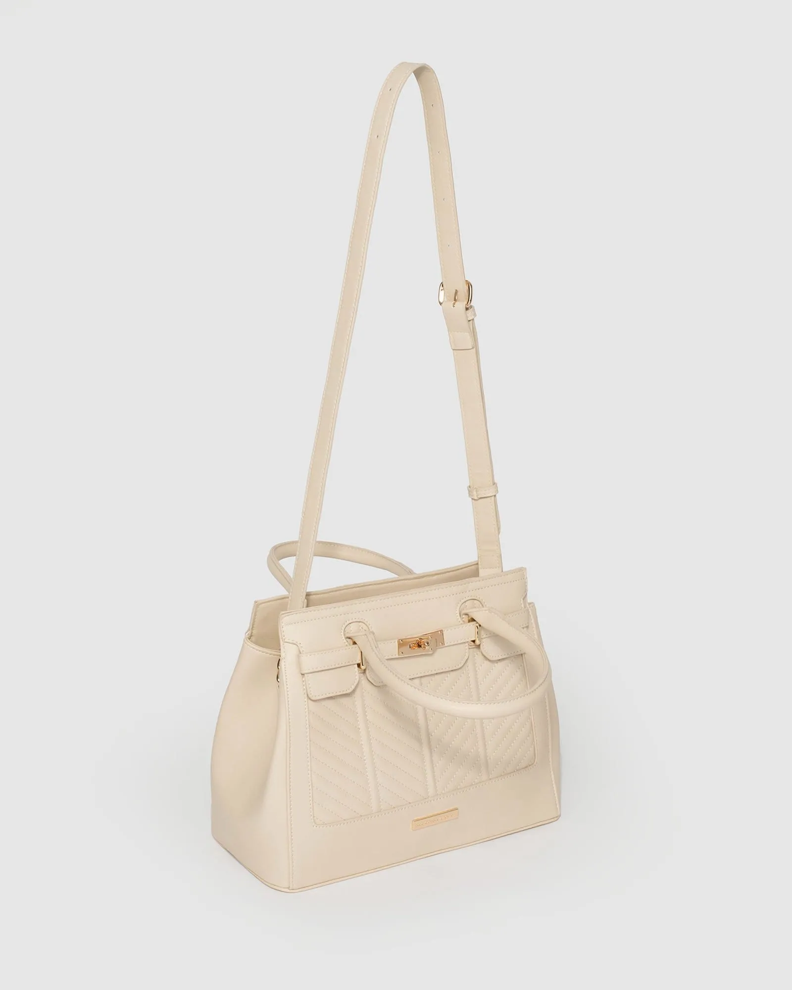 Ivory Maryanne Quilted Tote Bag sold by Collete Hayman product image thumbnail 4