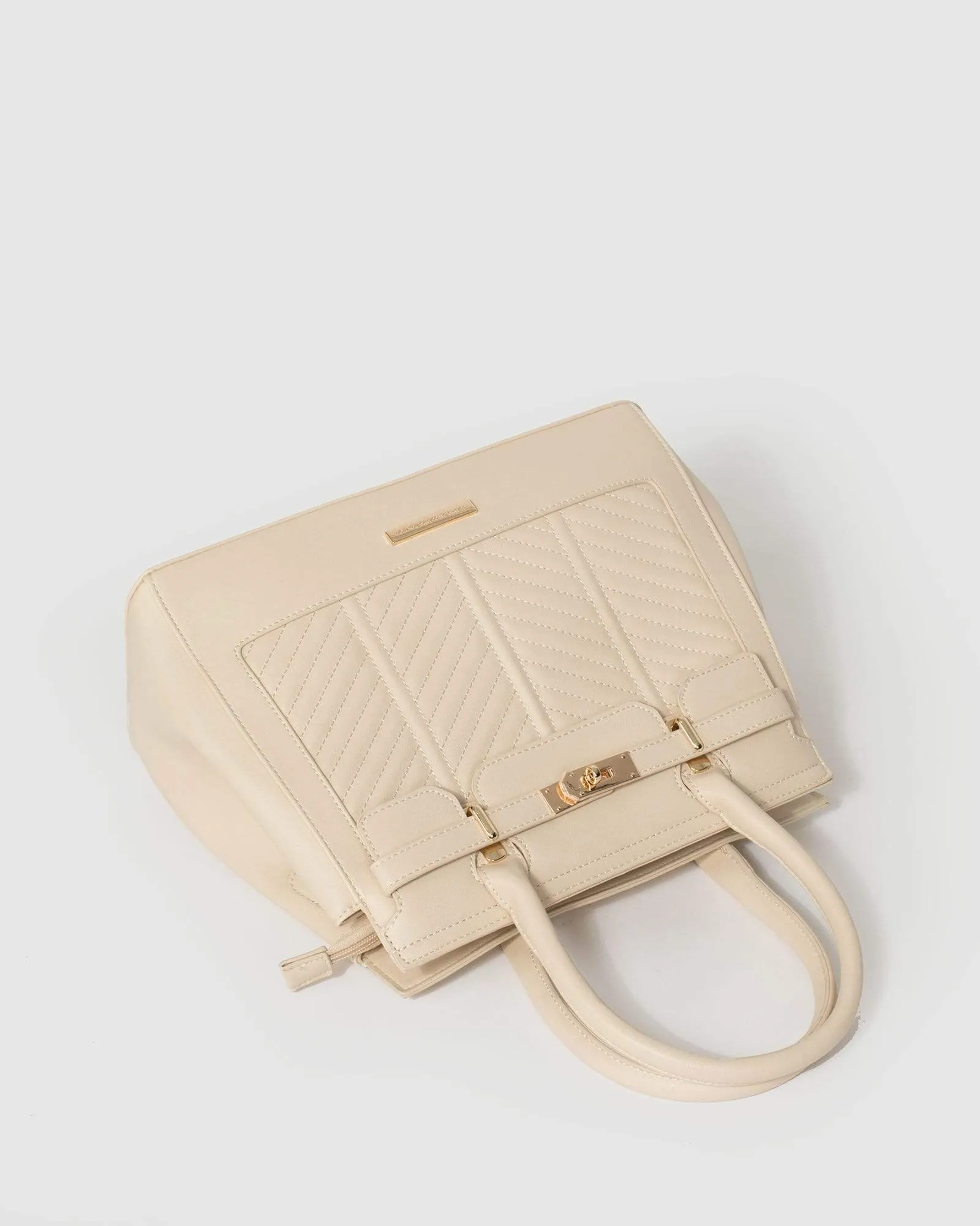 Ivory Maryanne Quilted Tote Bag sold by Collete Hayman product image thumbnail 5