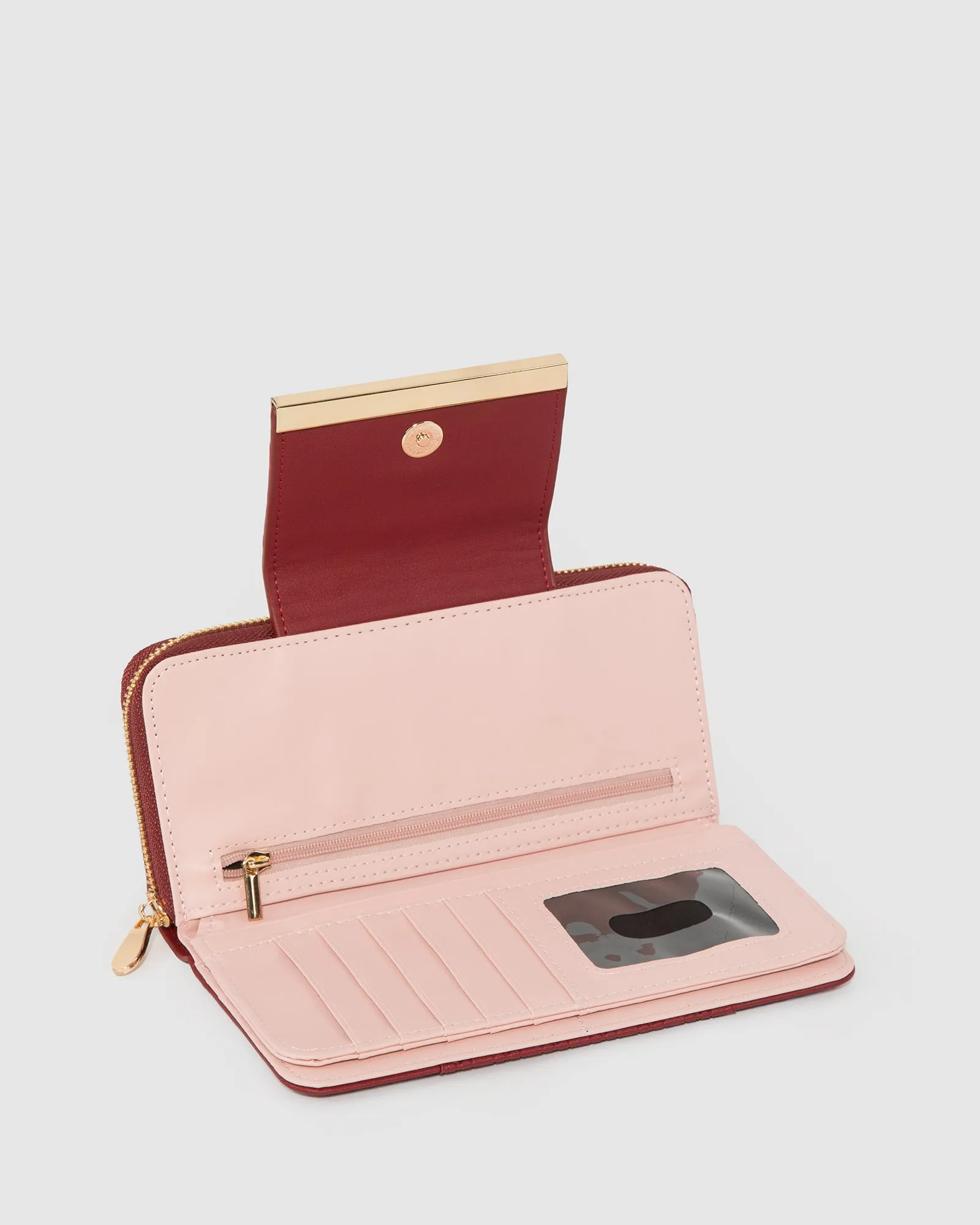 Red Blake Embossed Wallet sold by Collete Hayman product image thumbnail 4