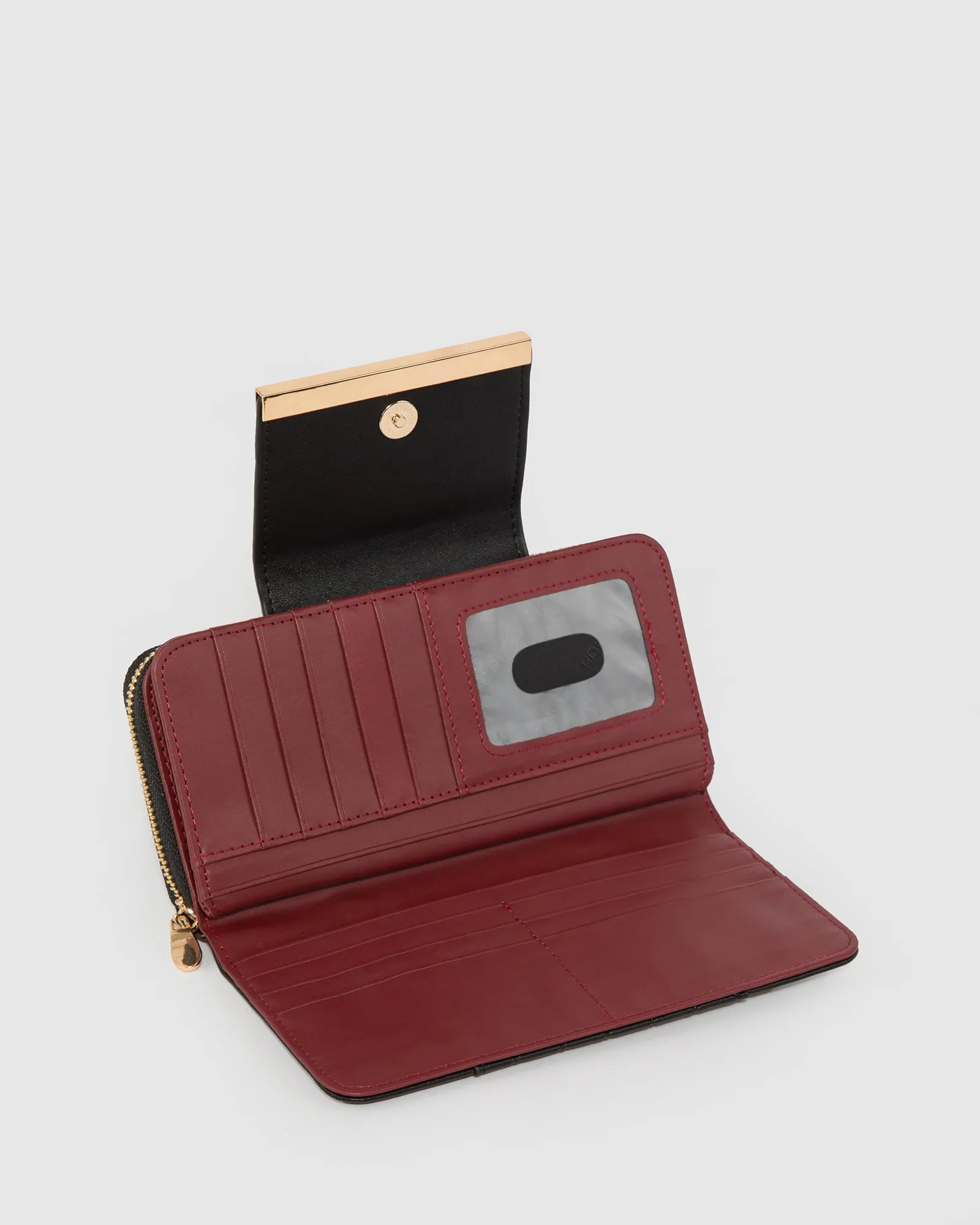 Black Blake Embossed Wallet sold by Collete Hayman product image thumbnail 5