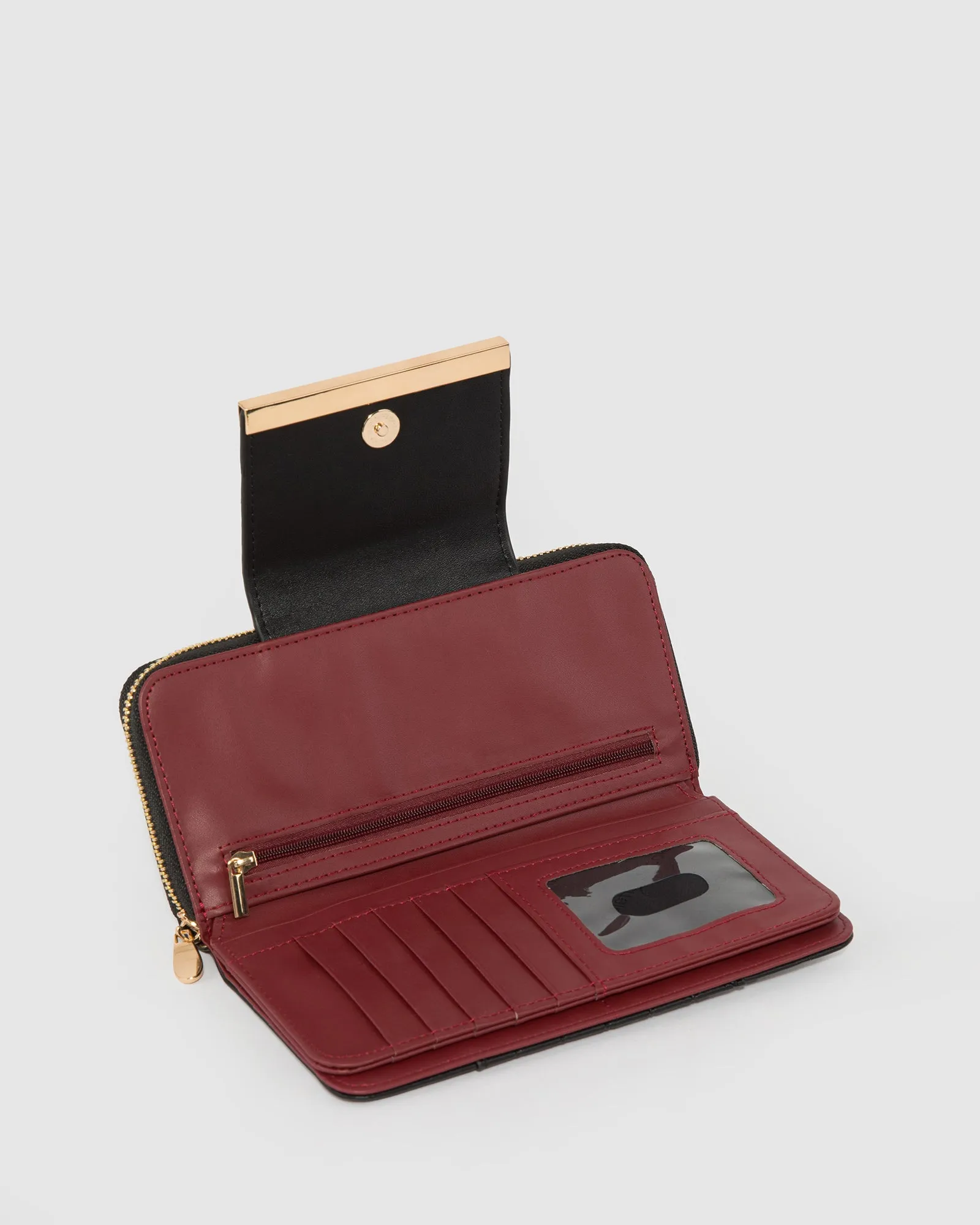 Black Blake Embossed Wallet sold by Collete Hayman product image thumbnail 4