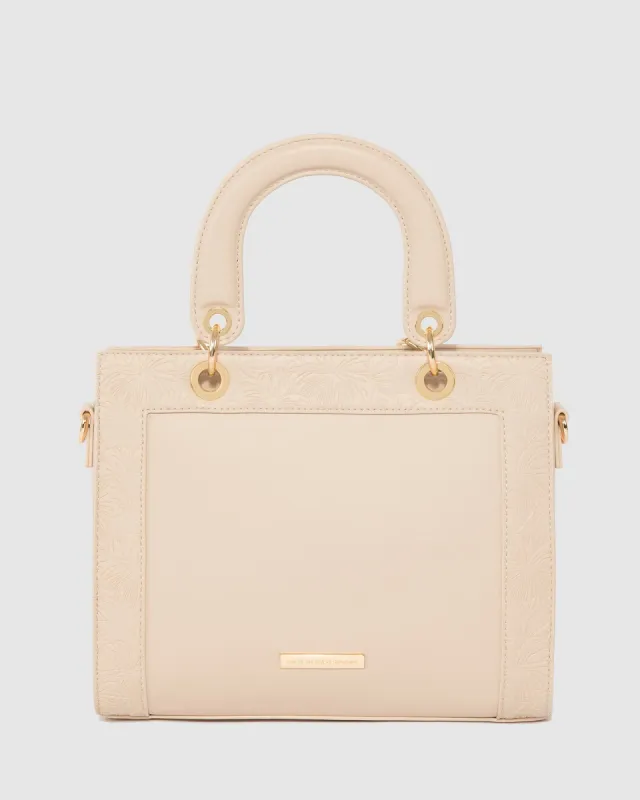 Natural Ella Emboss Tote Bag sold by Collete Hayman