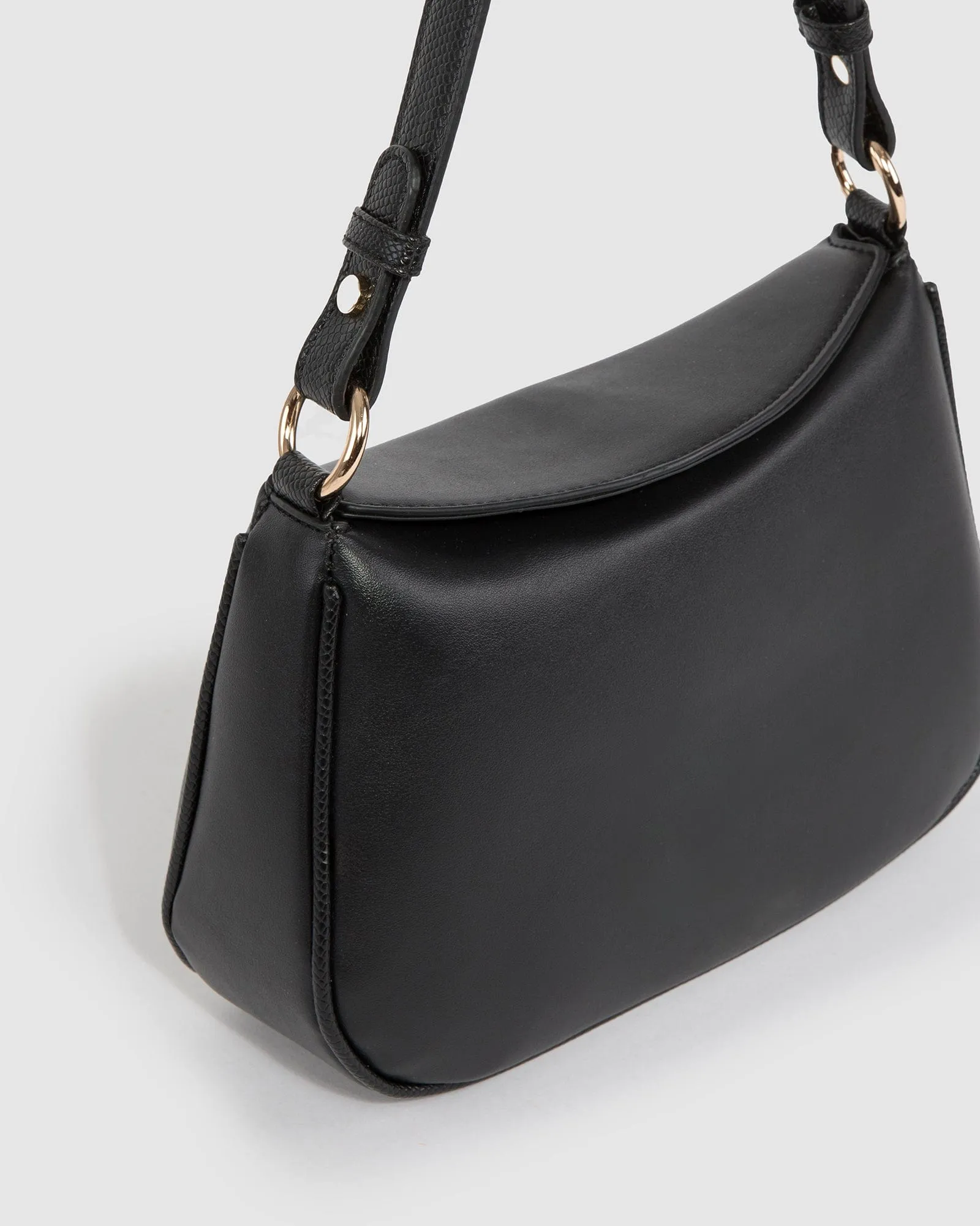 Black Stella Curved Shoulder Bag sold by Collete Hayman product image thumbnail 2
