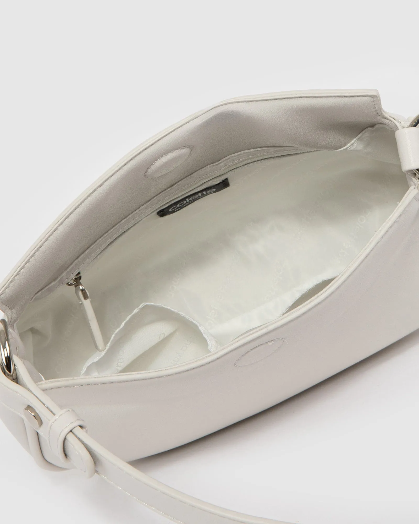 Grey Stella Curved Shoulder Bag sold by Collete Hayman product image thumbnail 5