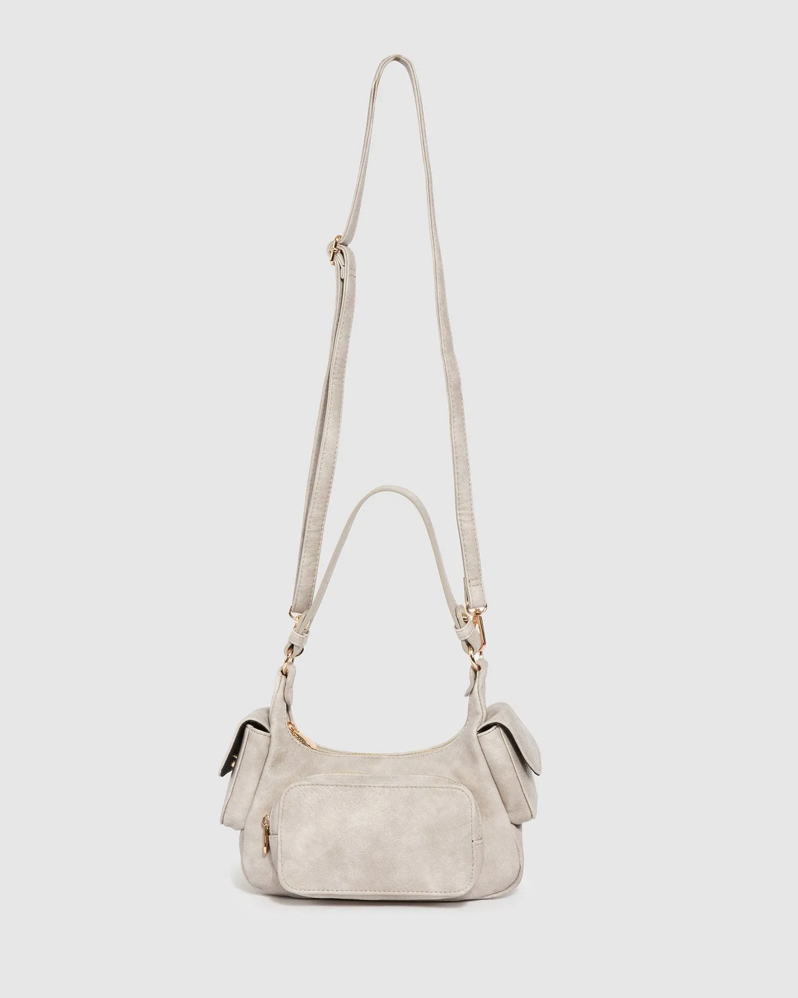 Grey Delilah Pocket Shoulder Bag sold by Collete Hayman product image thumbnail 3