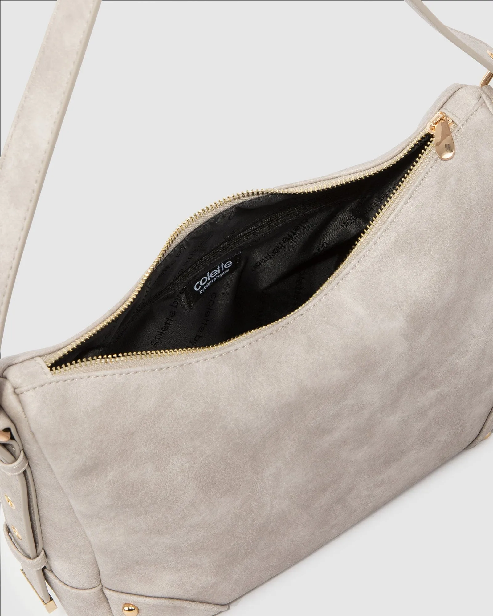 Grey Sholyn Soft Shoulder Bag sold by Collete Hayman product image thumbnail 4