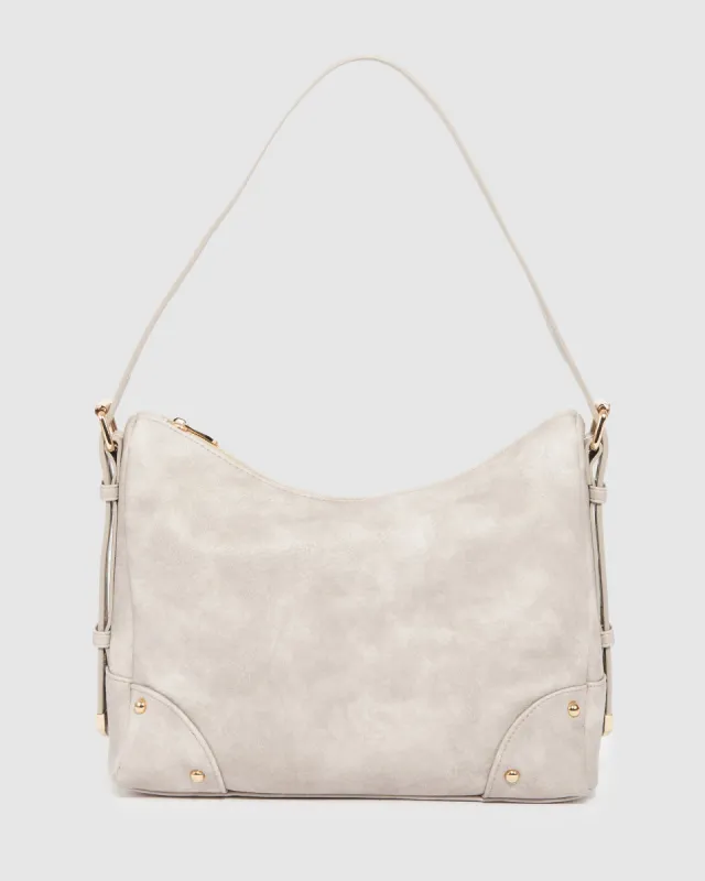 Grey Sholyn Soft Shoulder Bag sold by Collete Hayman
