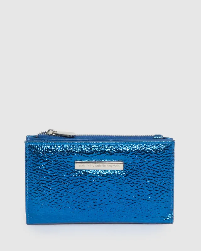 Blue Selena Zip Wallet sold by Collete Hayman