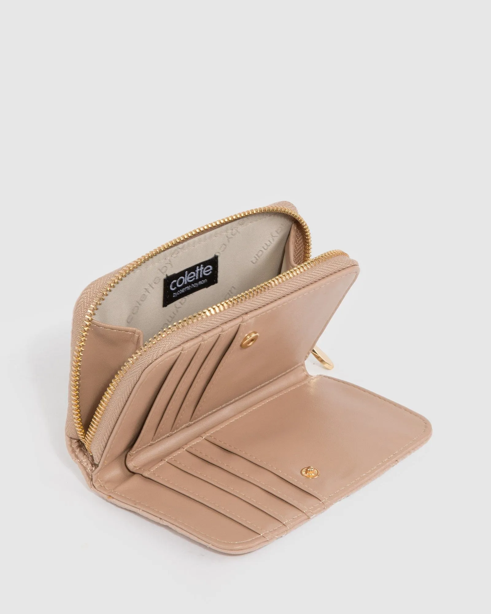 Natural Zuri Quilt Wallet sold by Collete Hayman product image thumbnail 3