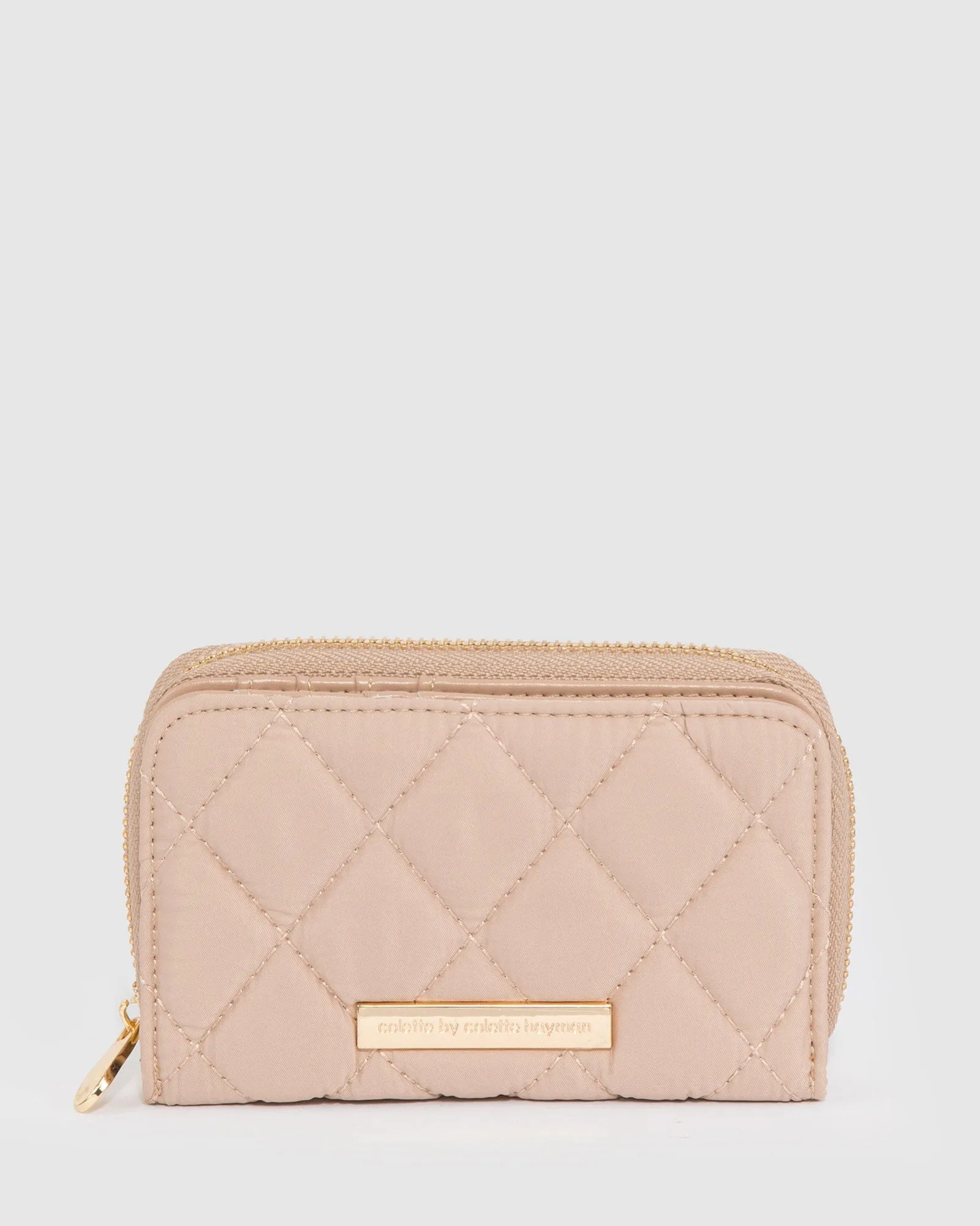 Natural Zuri Quilt Wallet sold by Collete Hayman