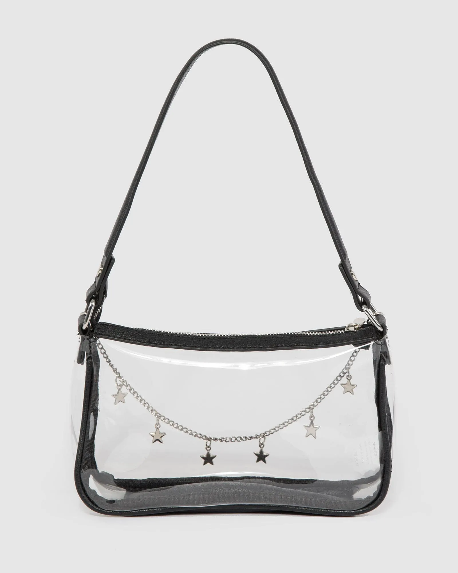 Black Carrie Star Clear Shoulder Bag sold by Collete Hayman product image thumbnail 3