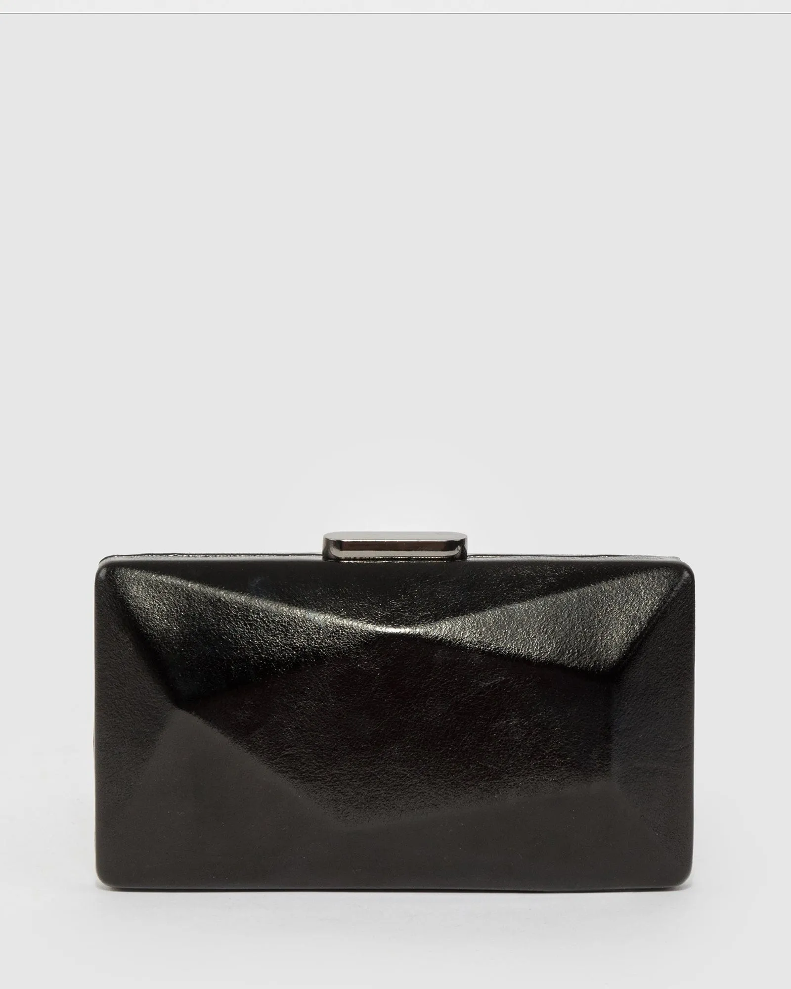 Black Liza Geo Hardcase Clutch Bag sold by Collete Hayman