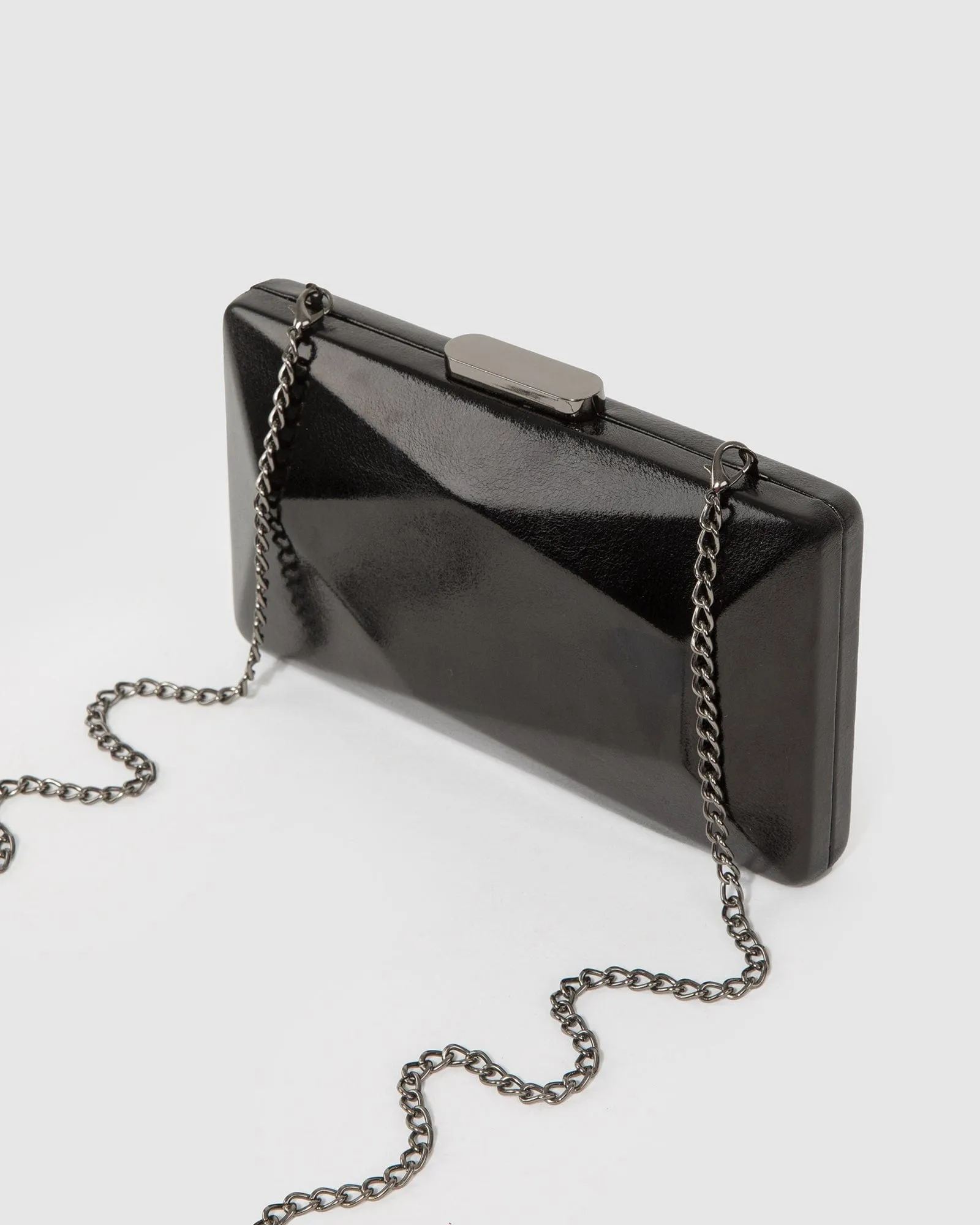 Black Liza Geo Hardcase Clutch Bag sold by Collete Hayman product image thumbnail 4