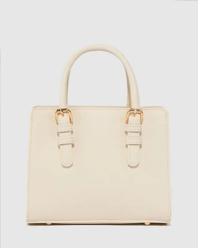Ivory Zoe Small Tote Bag sold by Collete Hayman