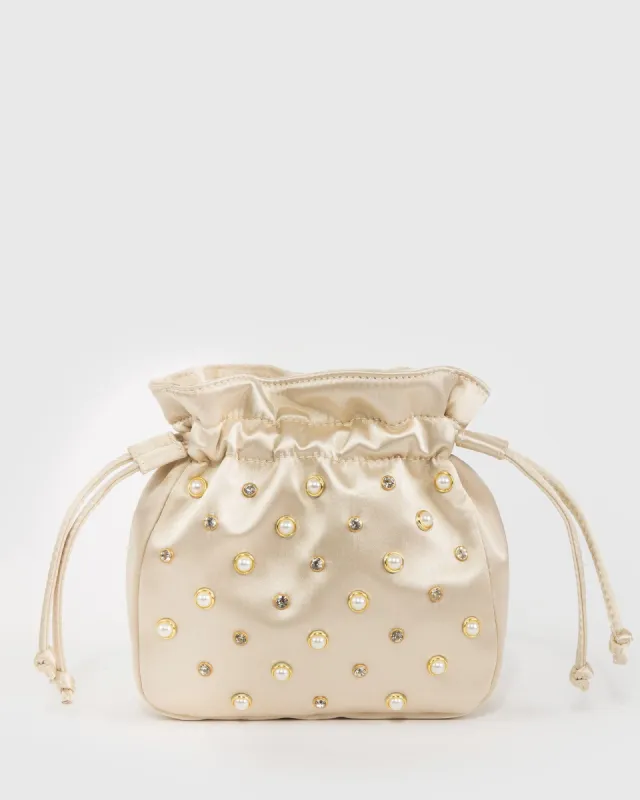 Ivory Sofia Pouch Bag sold by Collete Hayman