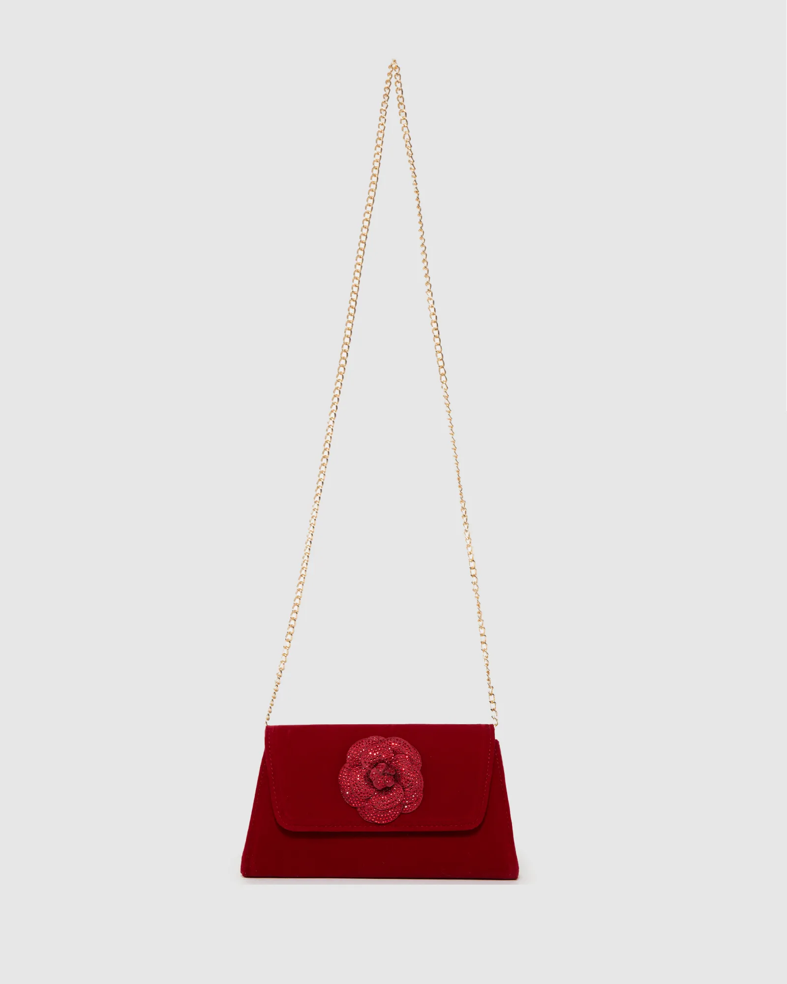 Red Leaha Rose Evening Clutch Bag sold by Collete Hayman product image thumbnail 3