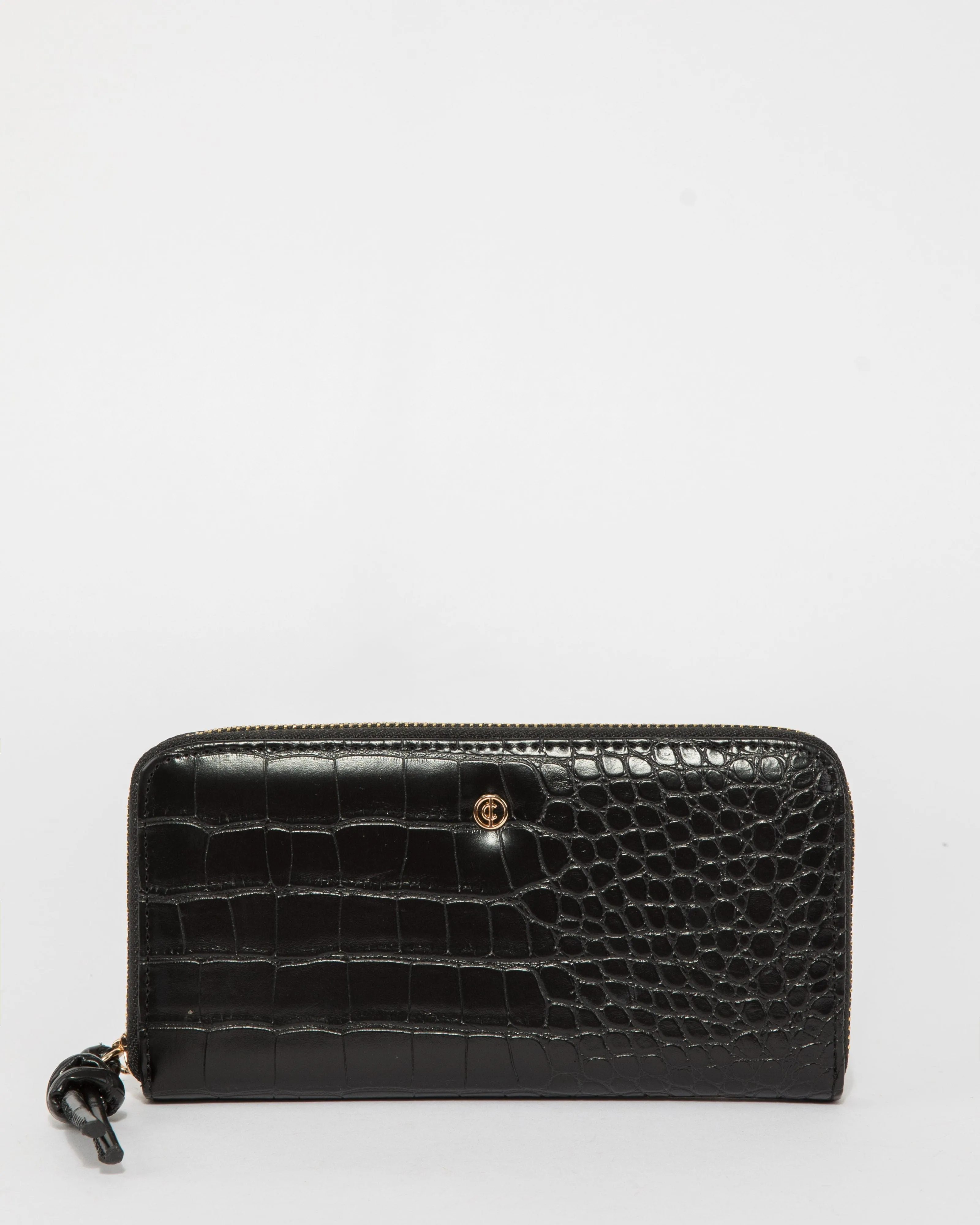 Black Ari Large Zip Around Wallet sold by Collete Hayman