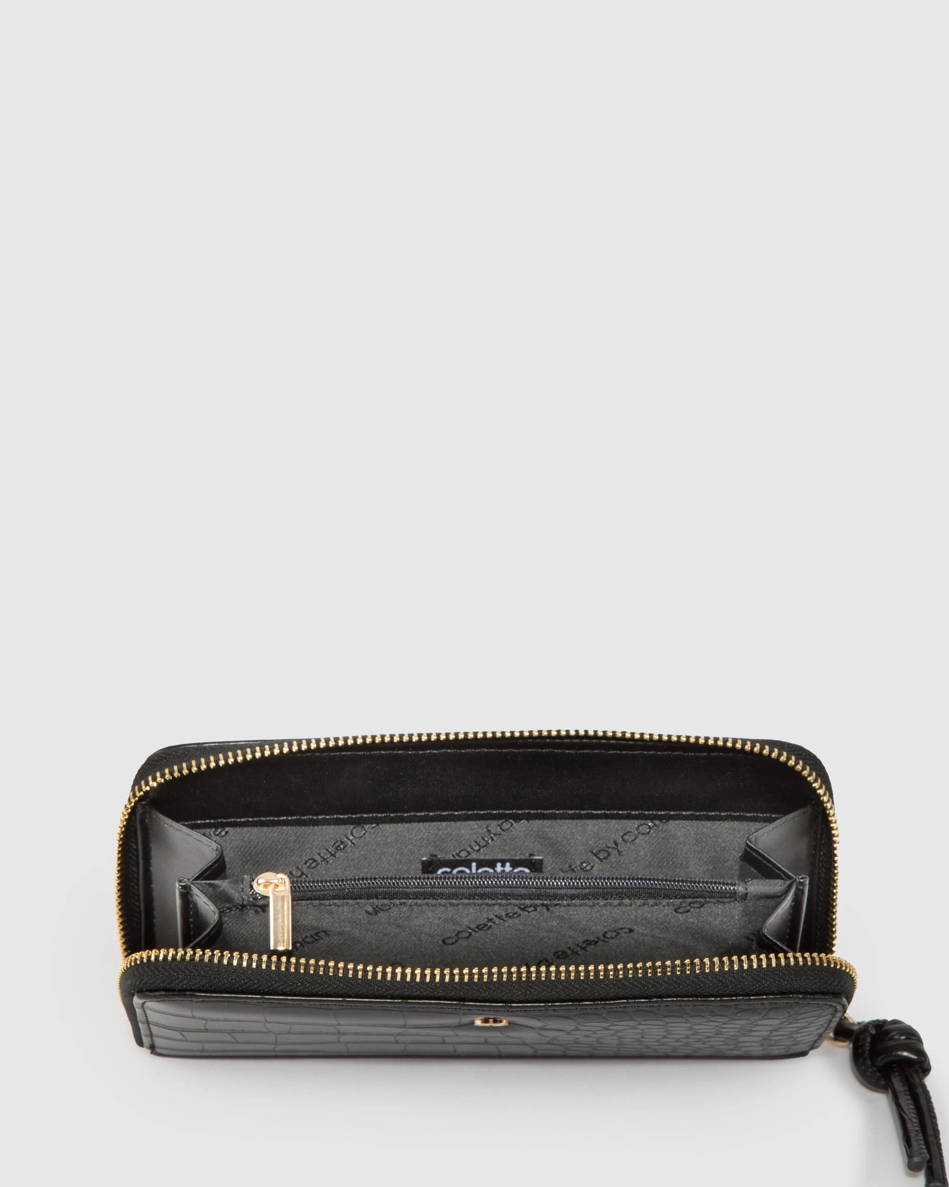 Black Ari Large Zip Around Wallet sold by Collete Hayman product image thumbnail 4