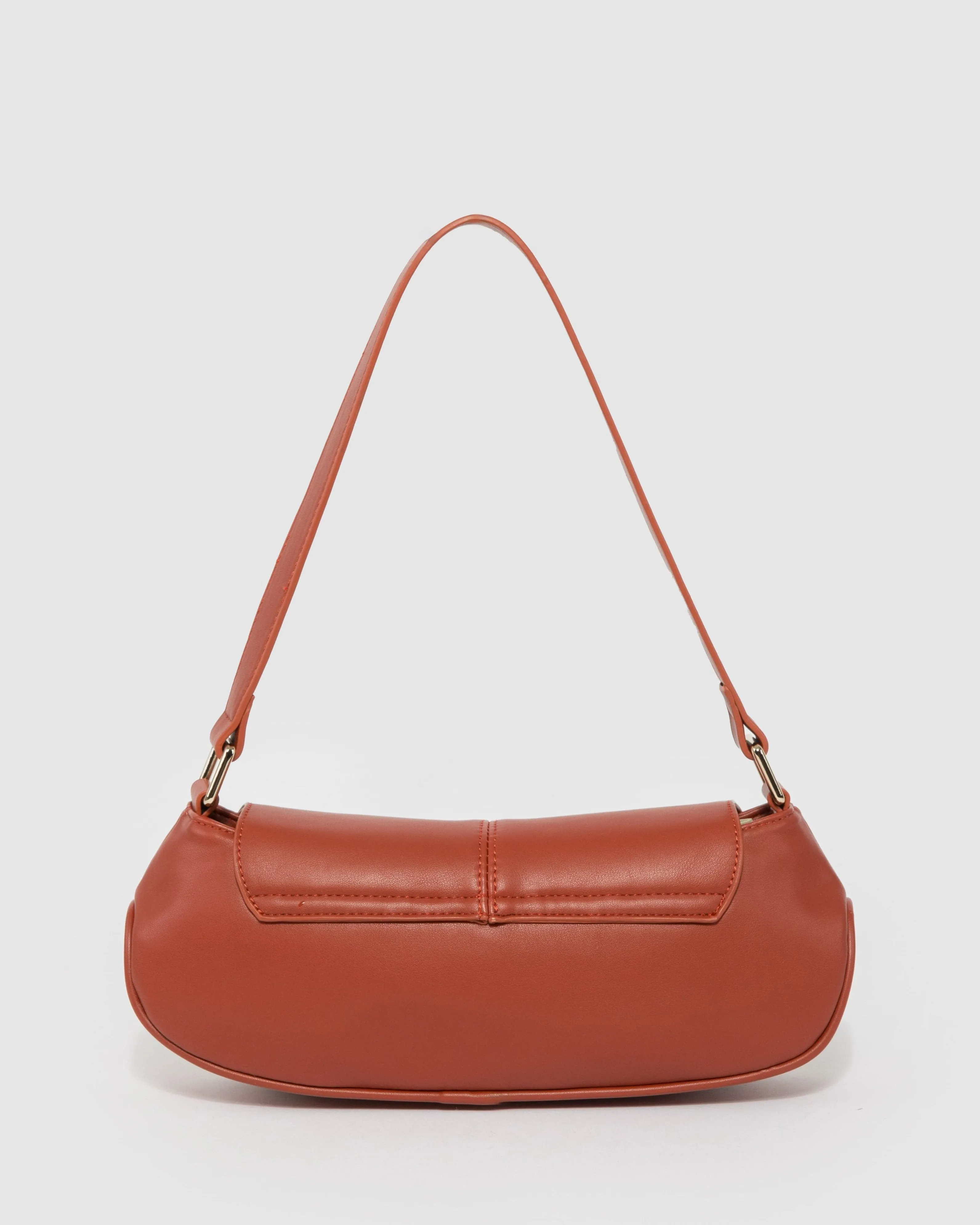 Terracotta Suki Baguette Bag sold by Collete Hayman product image thumbnail 3