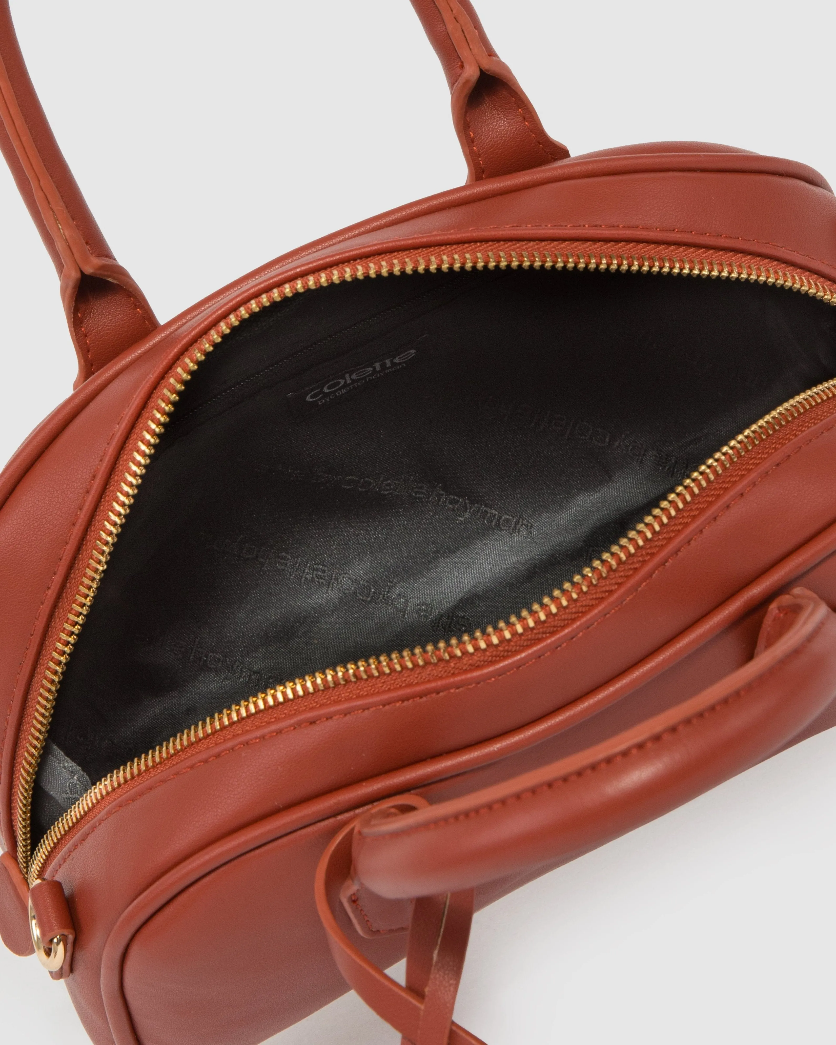 Terracotta Sloan Bowler Bag sold by Collete Hayman product image thumbnail 5