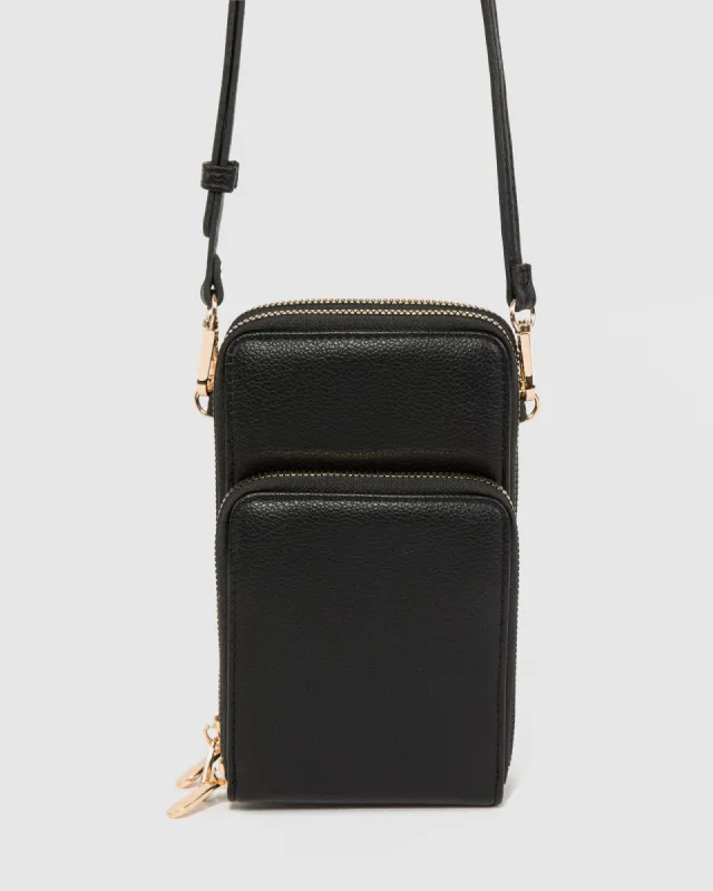 Black Koni Phone Crossbody Bag sold by Collete Hayman