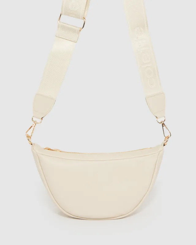 Ivory Ana Structured Sling Bag sold by Collete Hayman