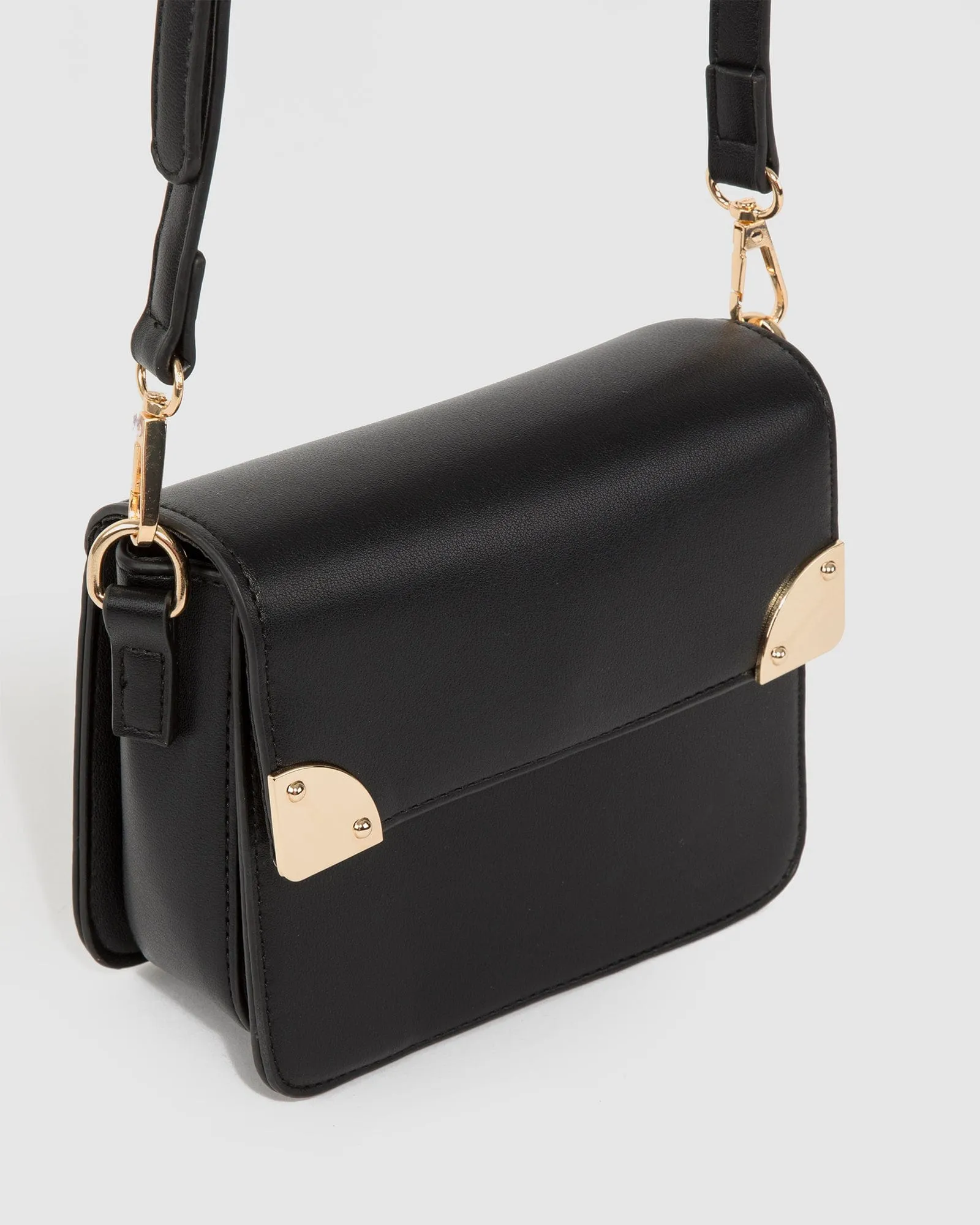 Black Elsa Hardware Mini Crossbody Bag sold by Collete Hayman product image thumbnail 2