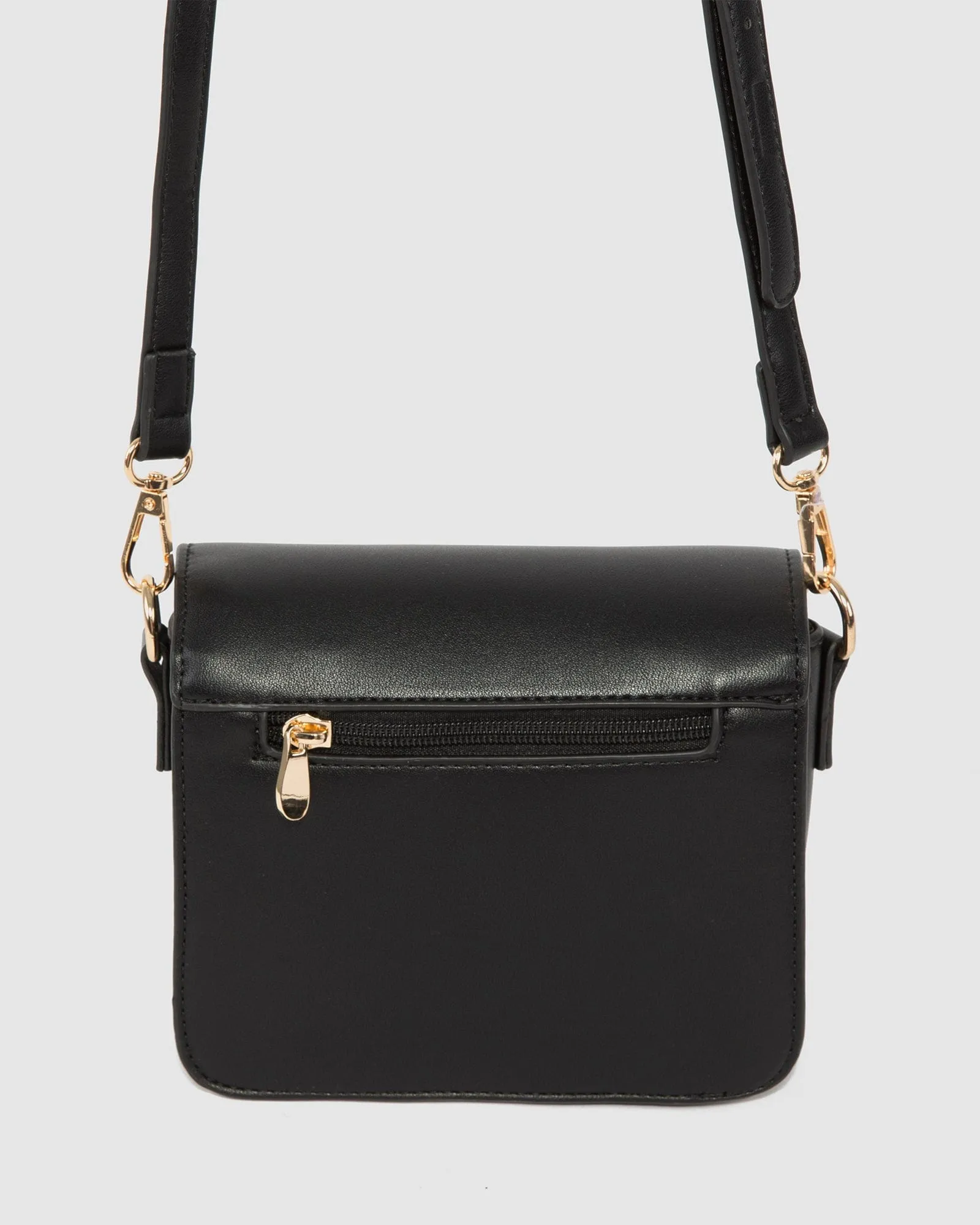 Black Elsa Hardware Mini Crossbody Bag sold by Collete Hayman product image thumbnail 4