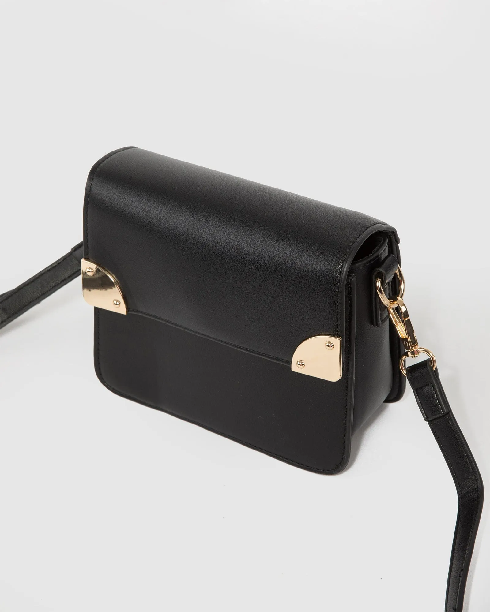 Black Elsa Hardware Mini Crossbody Bag sold by Collete Hayman product image thumbnail 5