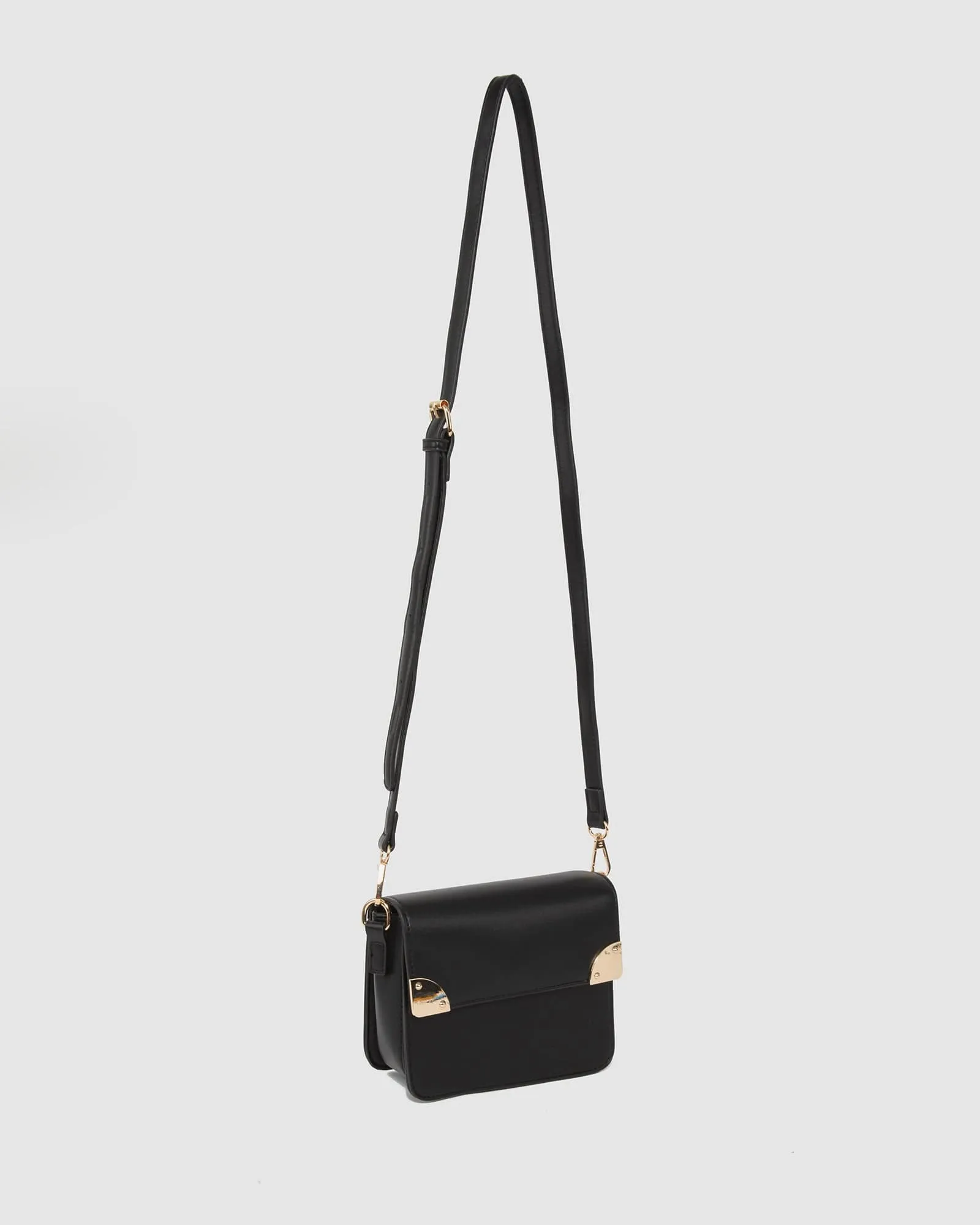 Black Elsa Hardware Mini Crossbody Bag sold by Collete Hayman product image thumbnail 3