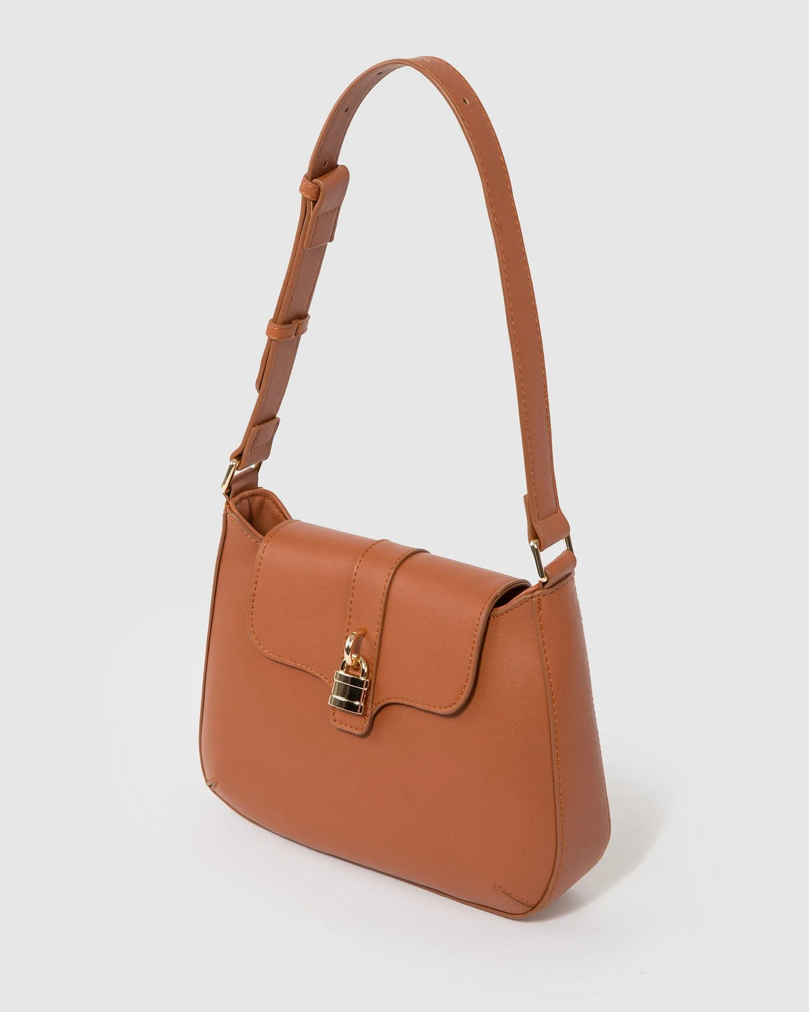 Tan Sabrina Shoulder Bag sold by Collete Hayman product image thumbnail 4