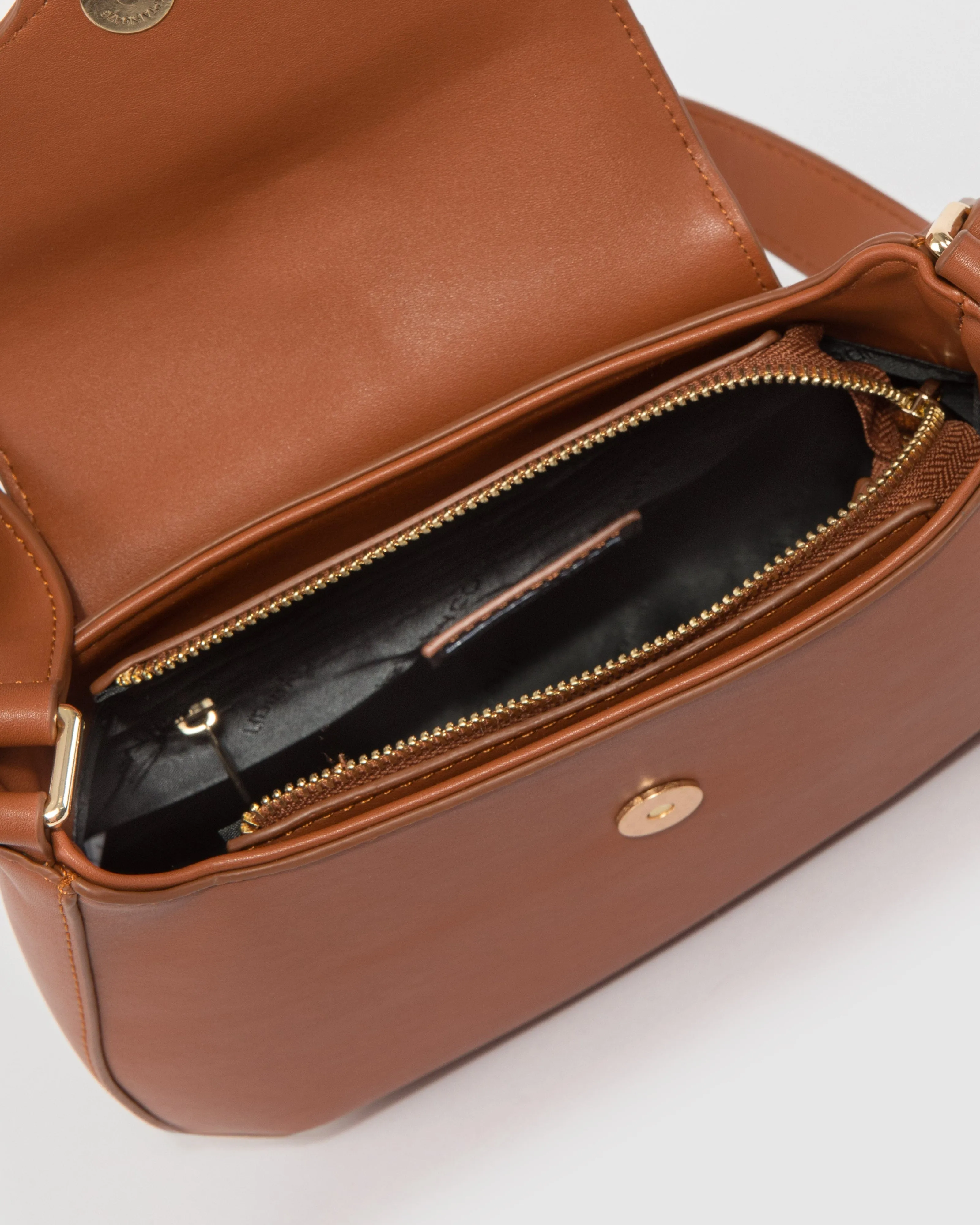 Tan Sabrina Shoulder Bag sold by Collete Hayman product image thumbnail 5