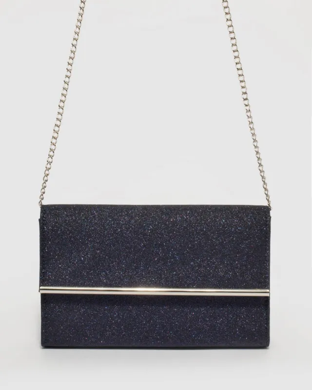 Navy Blue Harriet Clutch Bag sold by Collete Hayman