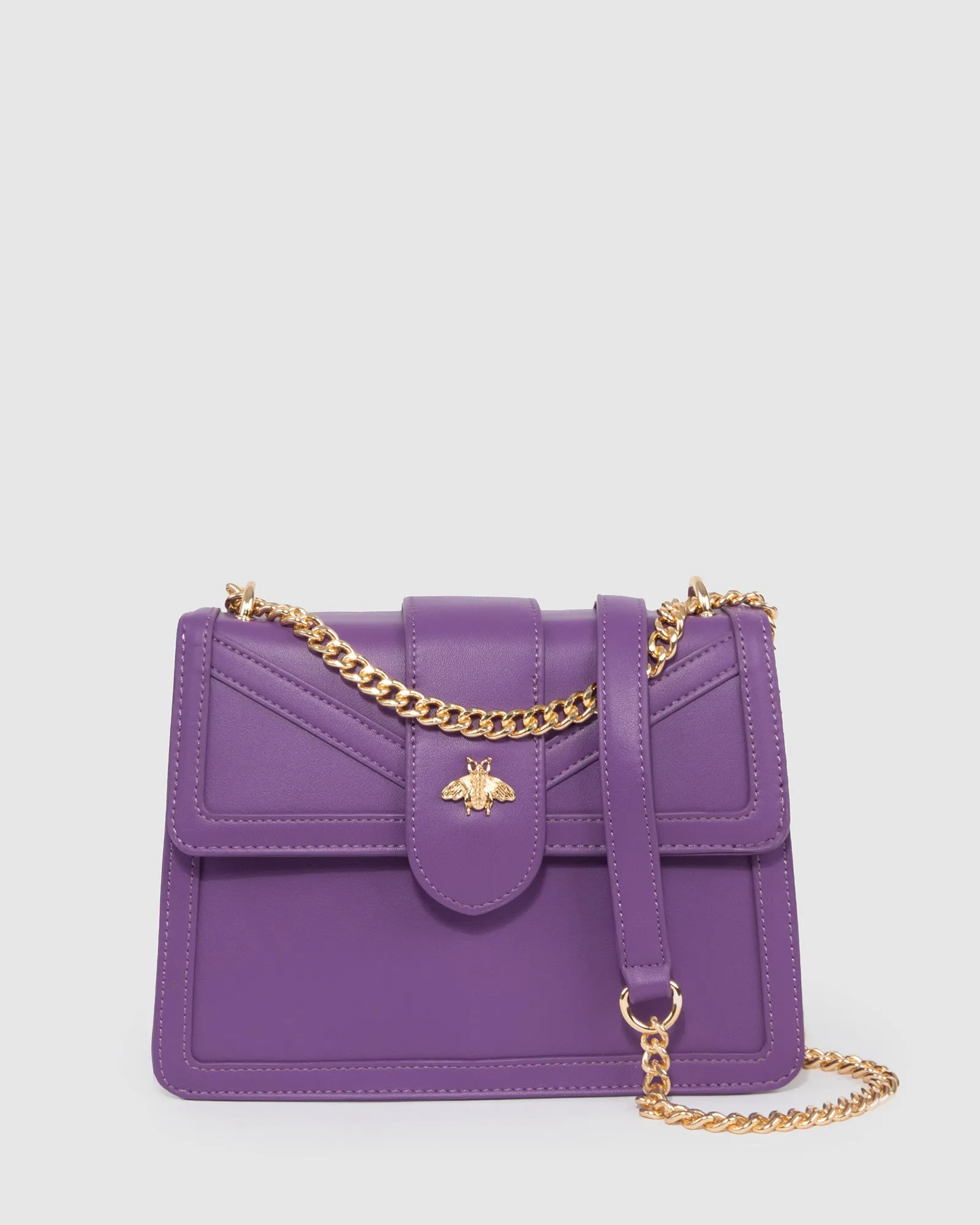 Purple Rachel Bee Crossbody Bag sold by Collete Hayman