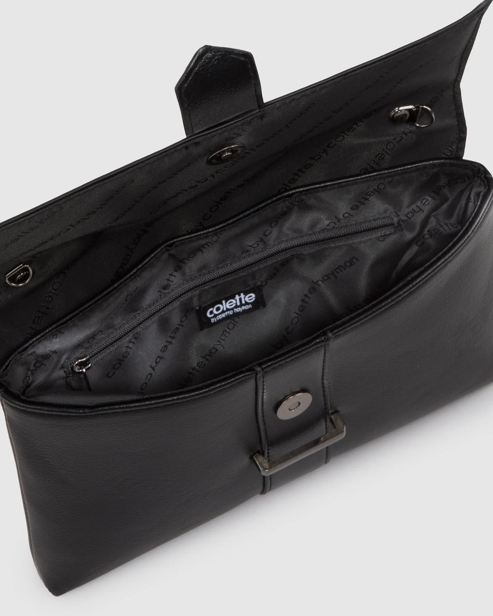 Black Keira Clutch Bag sold by Collete Hayman product image thumbnail 5