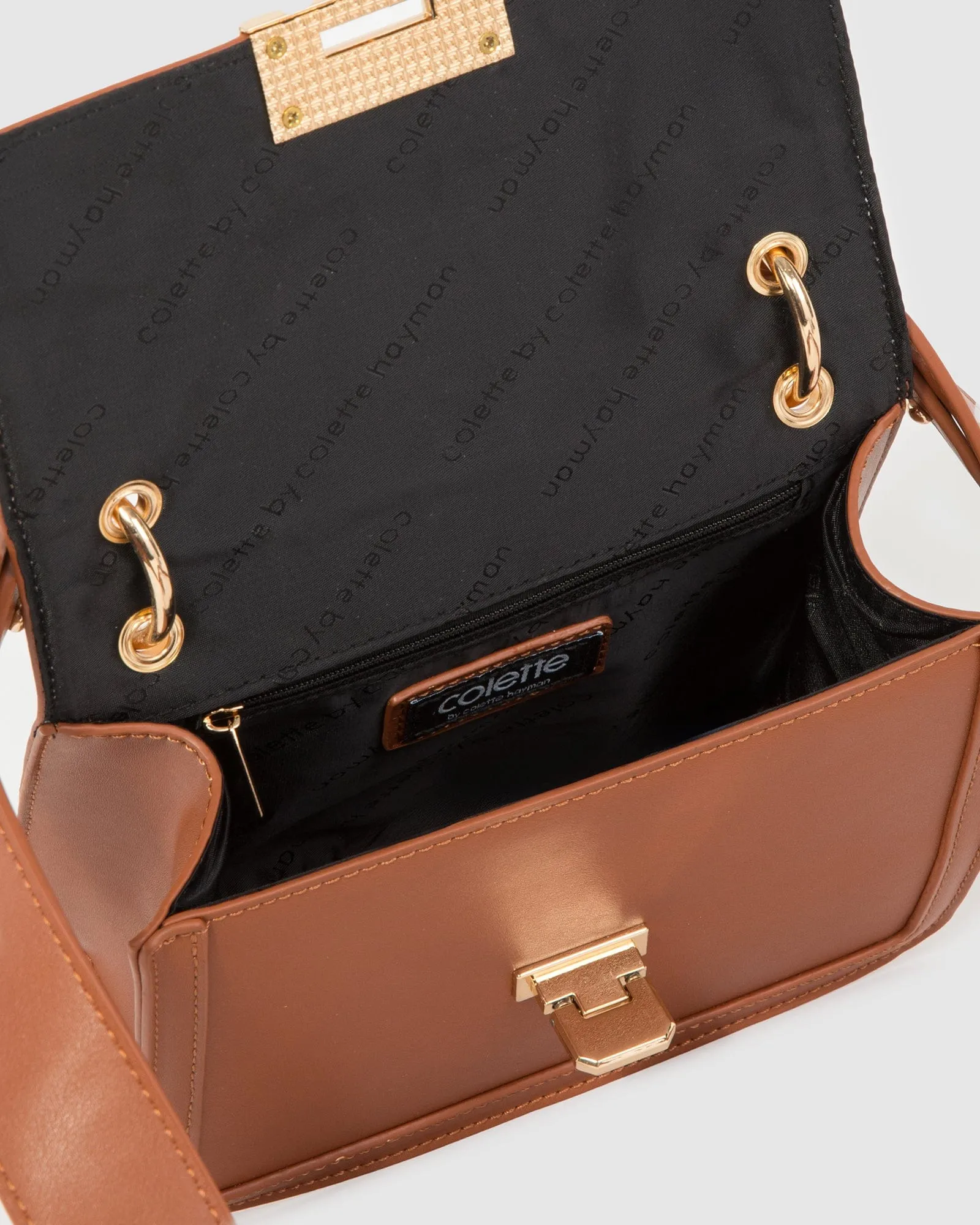 Tan Sierra Quilt Crossbody Bag sold by Collete Hayman product image thumbnail 4