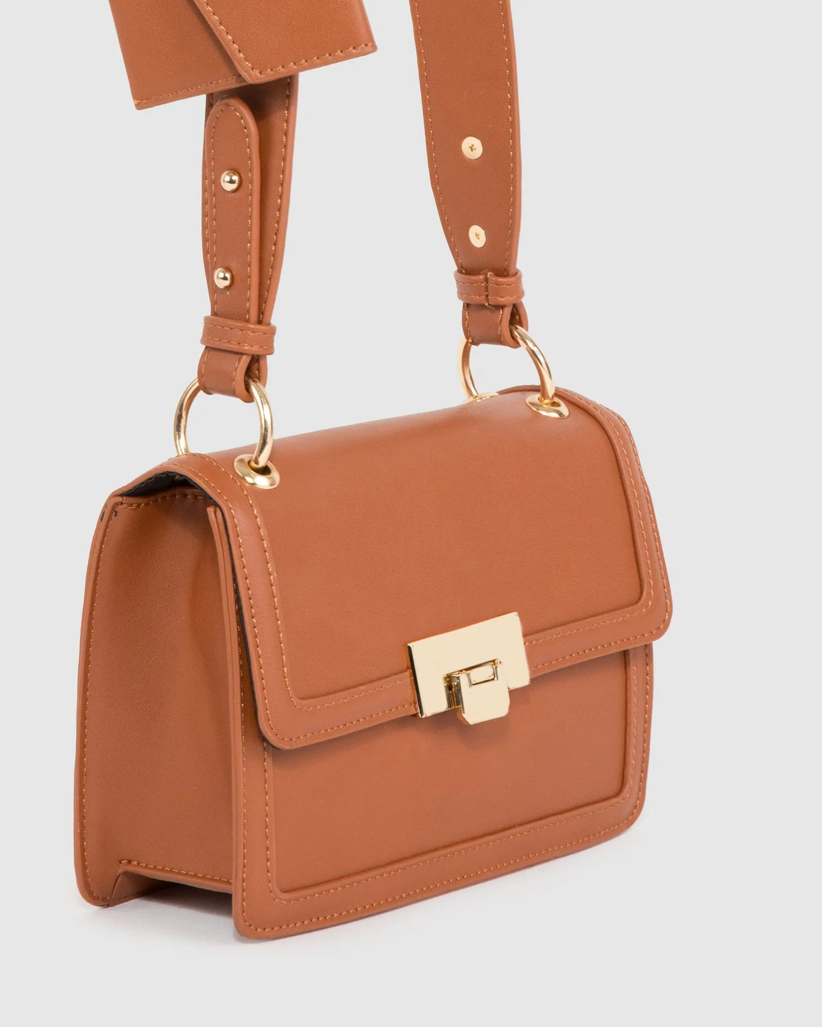 Tan Sierra Quilt Crossbody Bag sold by Collete Hayman product image thumbnail 2