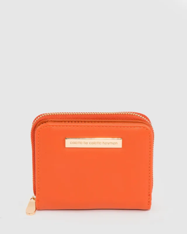 Orange Gigi Mini Wallet sold by Collete Hayman