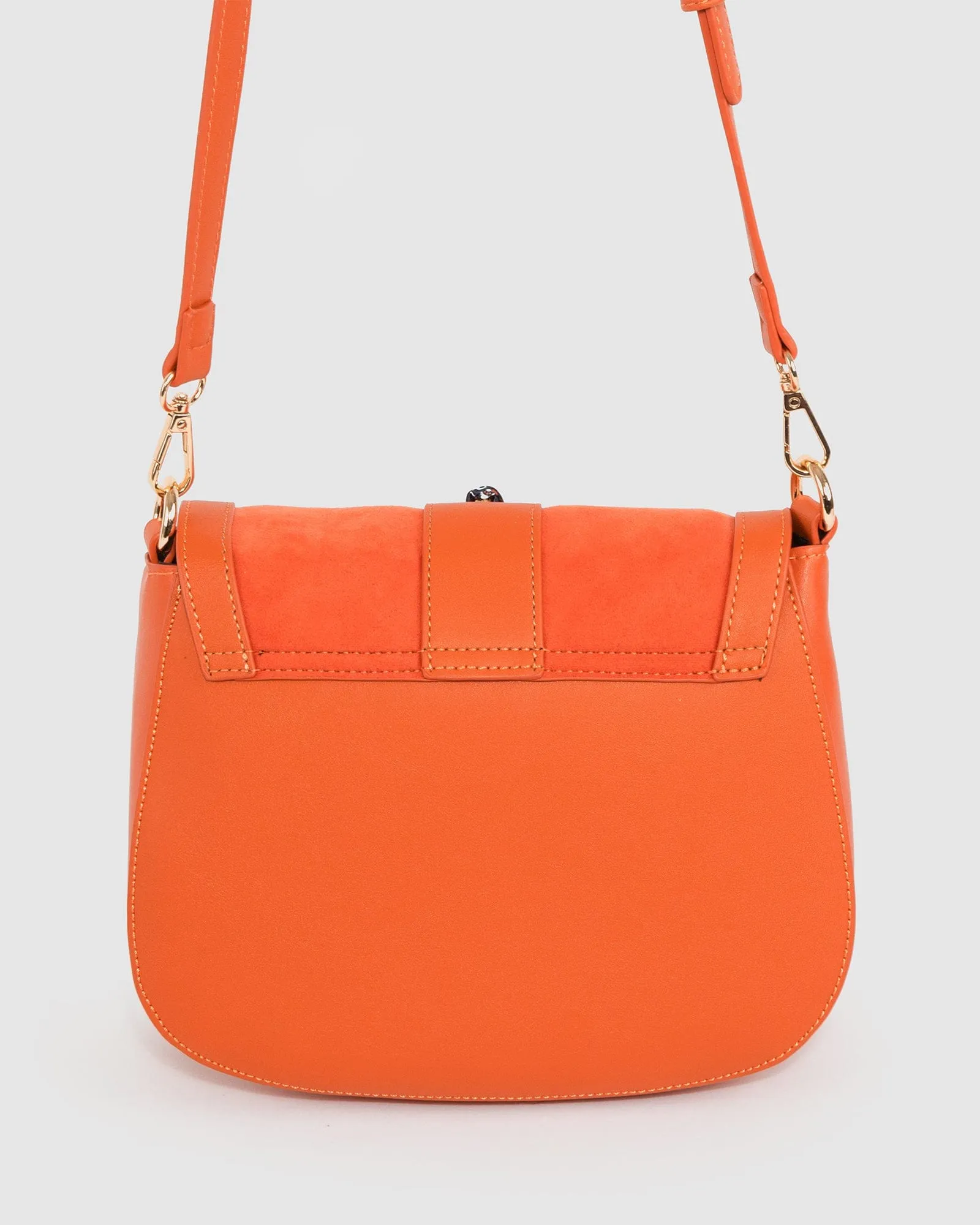Orange Aria Scarf Crossbody Bag sold by Collete Hayman product image thumbnail 4