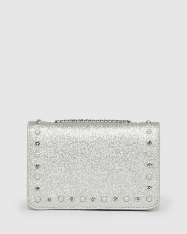 Silver Lauren Crystal Bag sold by Collete Hayman