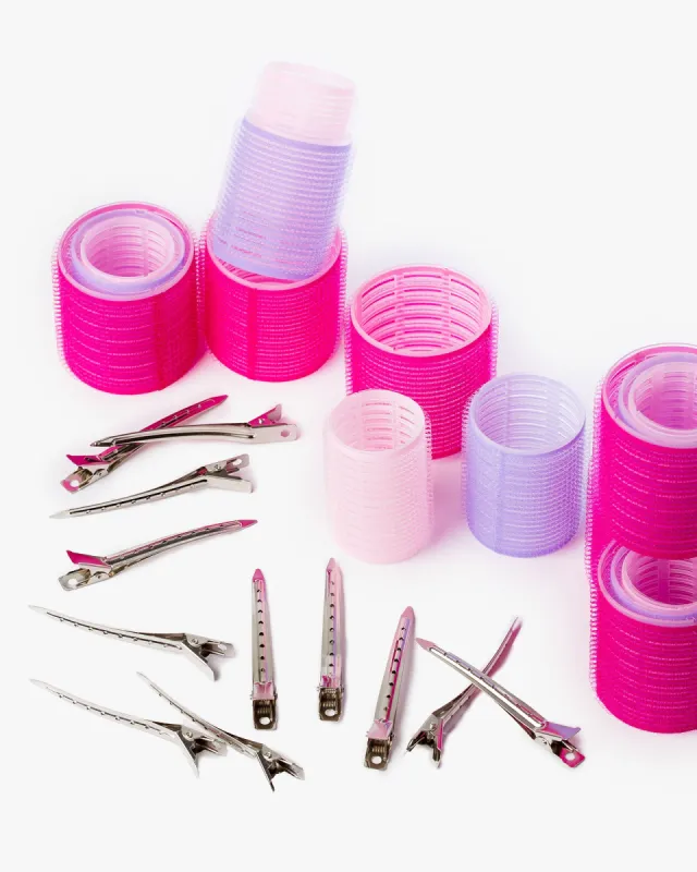 Multi Colour Hair Rollers made by Collete Hayman
