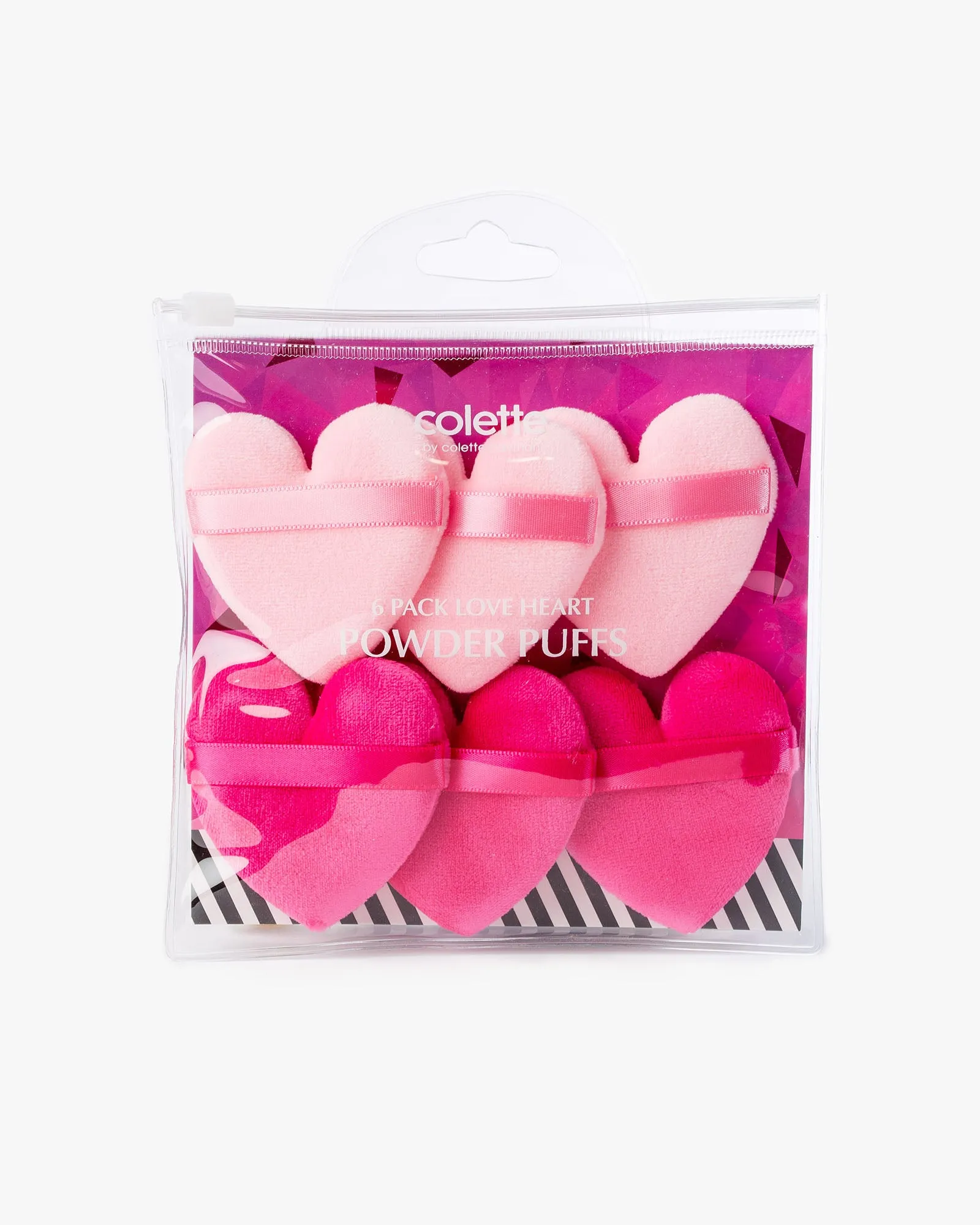 Multi 6 Pack Love Heart Powder Puffs sold by Collete Hayman