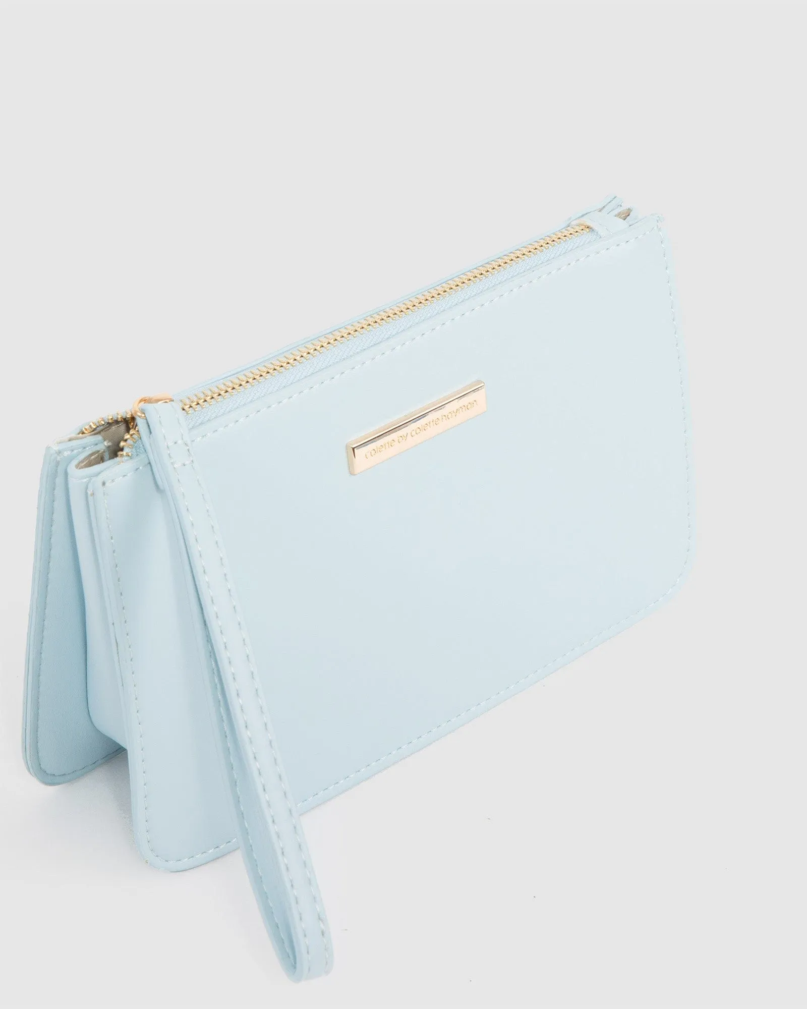 Light Blue Willow Wristlet Clutch Bag sold by Collete Hayman product image thumbnail 2