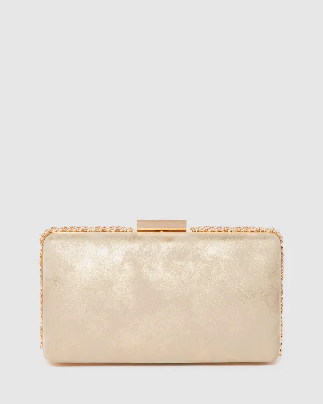 Gold Steph Chain Clutch Bag sold by Collete Hayman