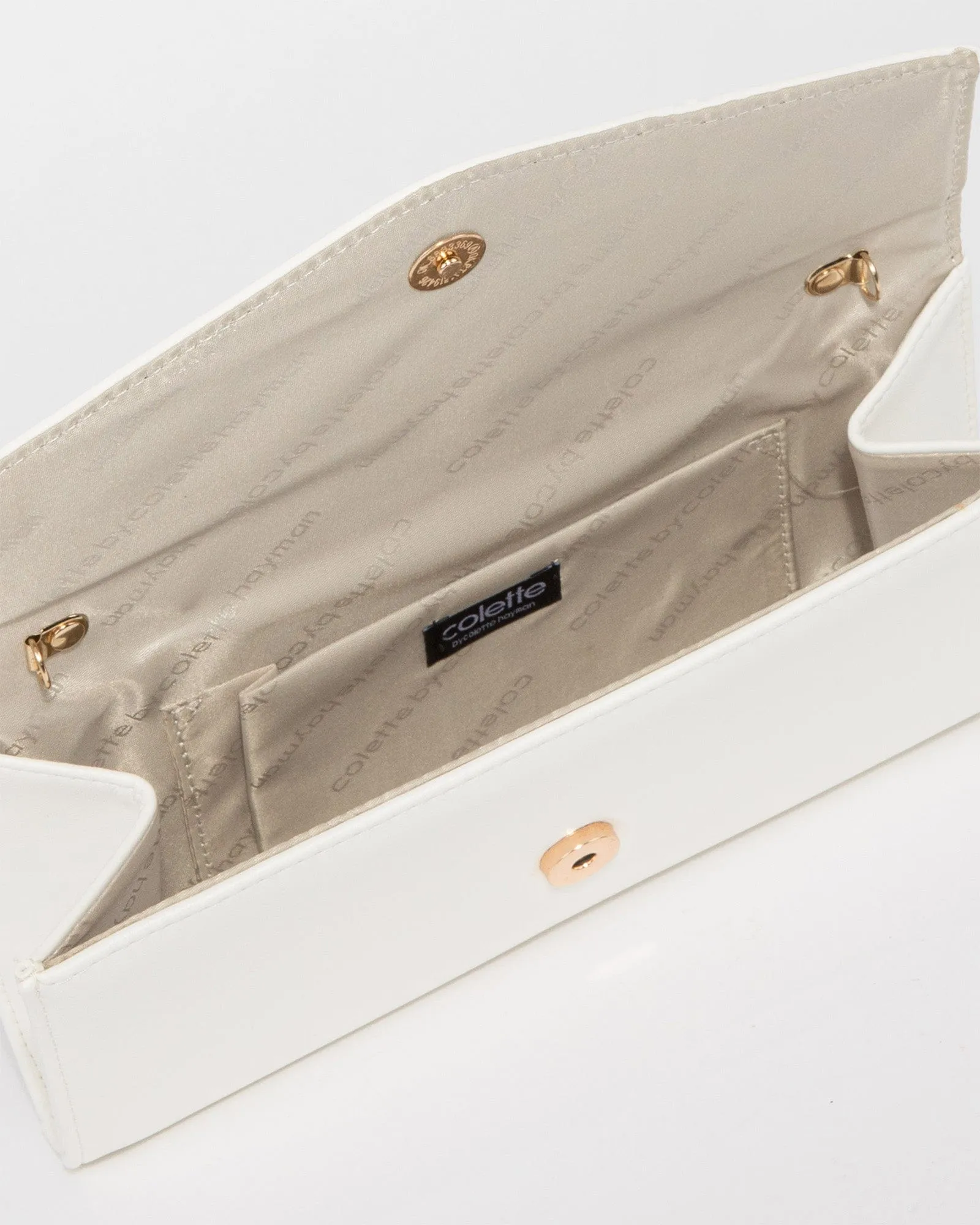 Ivory Breena Envelope Clutch Bag sold by Collete Hayman product image thumbnail 5